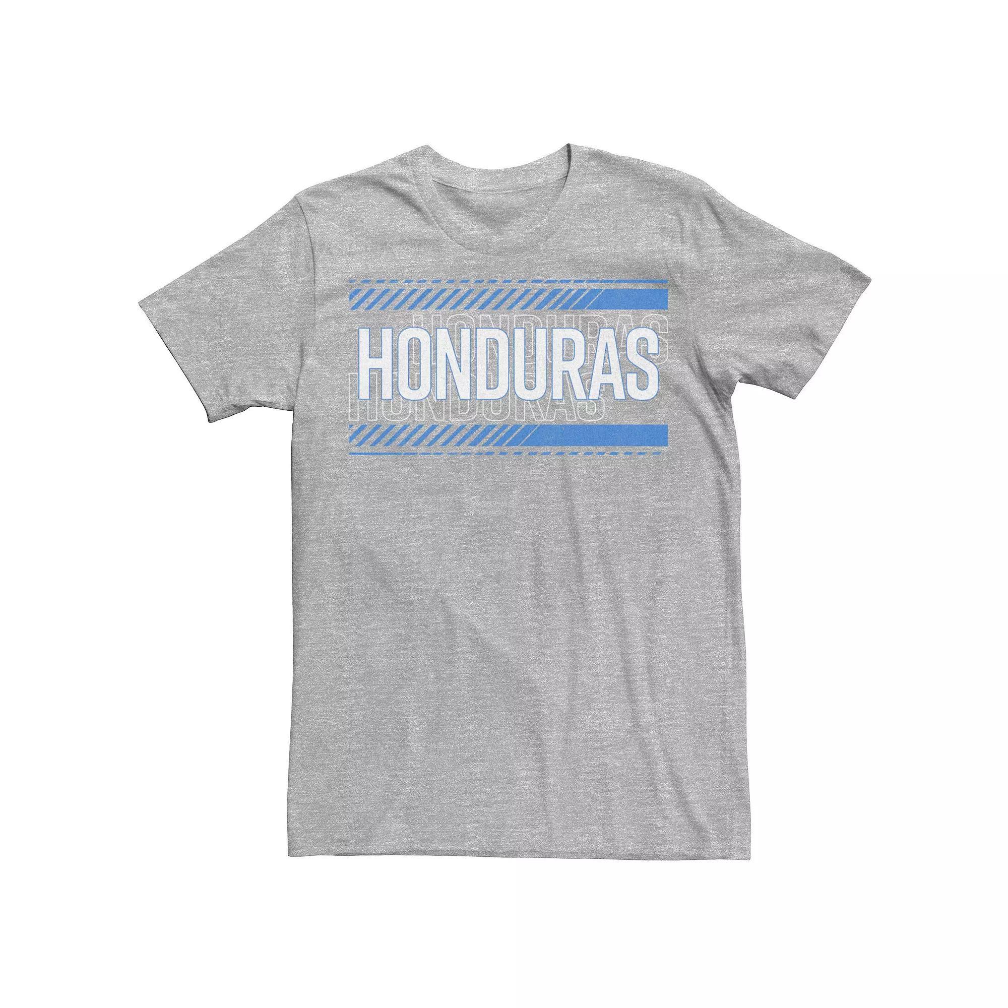 Mens Gonzales Honduras Text Overlay Tee Athletic Grey Product Image