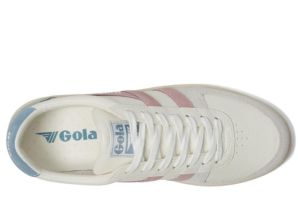 Gola Grandslam Trident (White/Pastel Pink/Iceberg) Women's Shoes Product Image