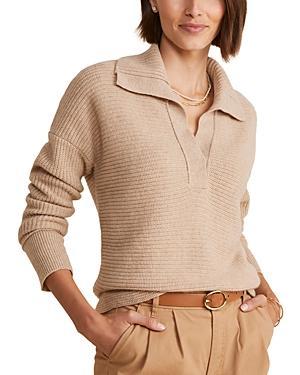 Vineyard Vines Textured Rib Polo Sweater (Light Heather) Women's Clothing Product Image