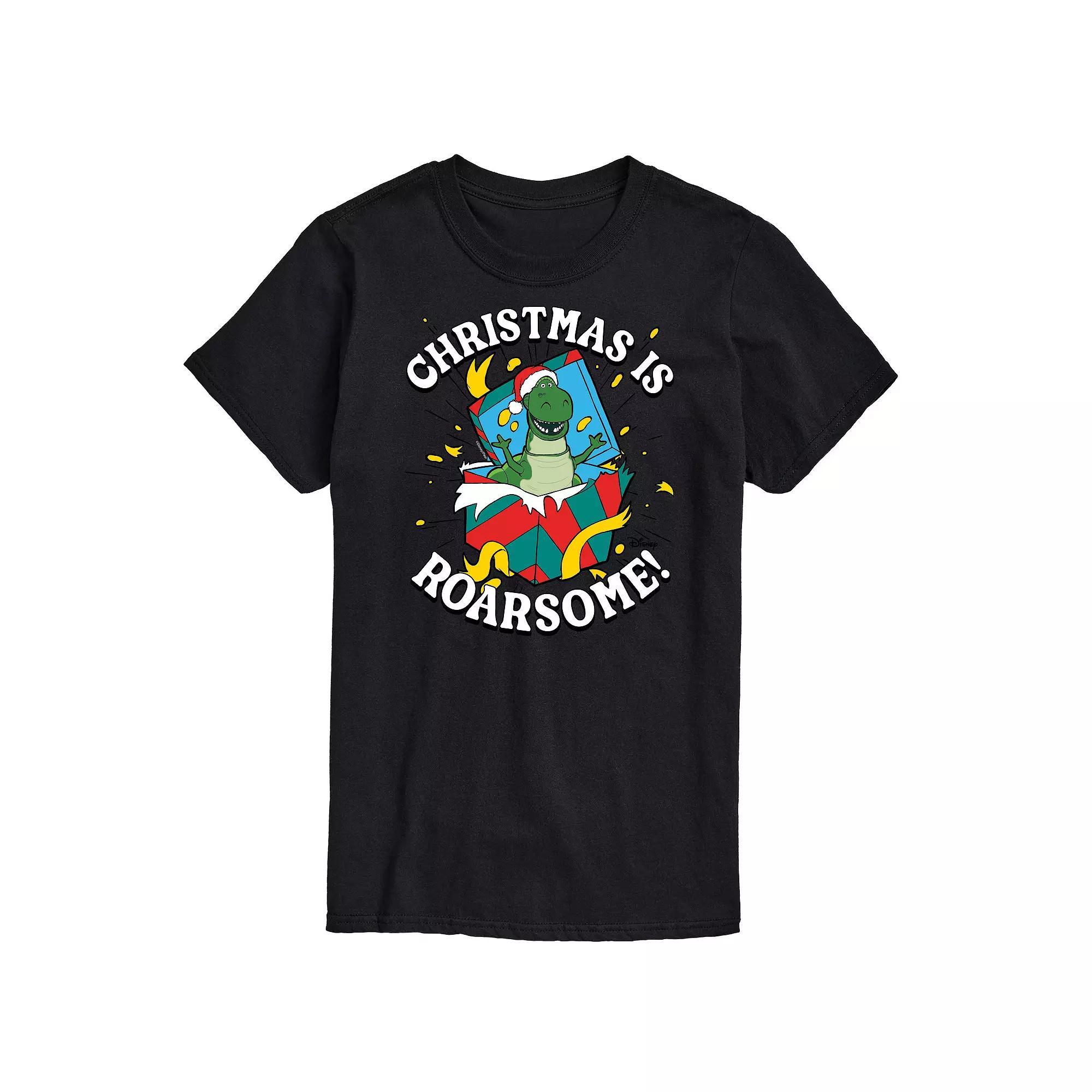 Disney / Pixars Toy Story 4 Rex Mens Christmas Is Roarsome Graphic Tee Product Image