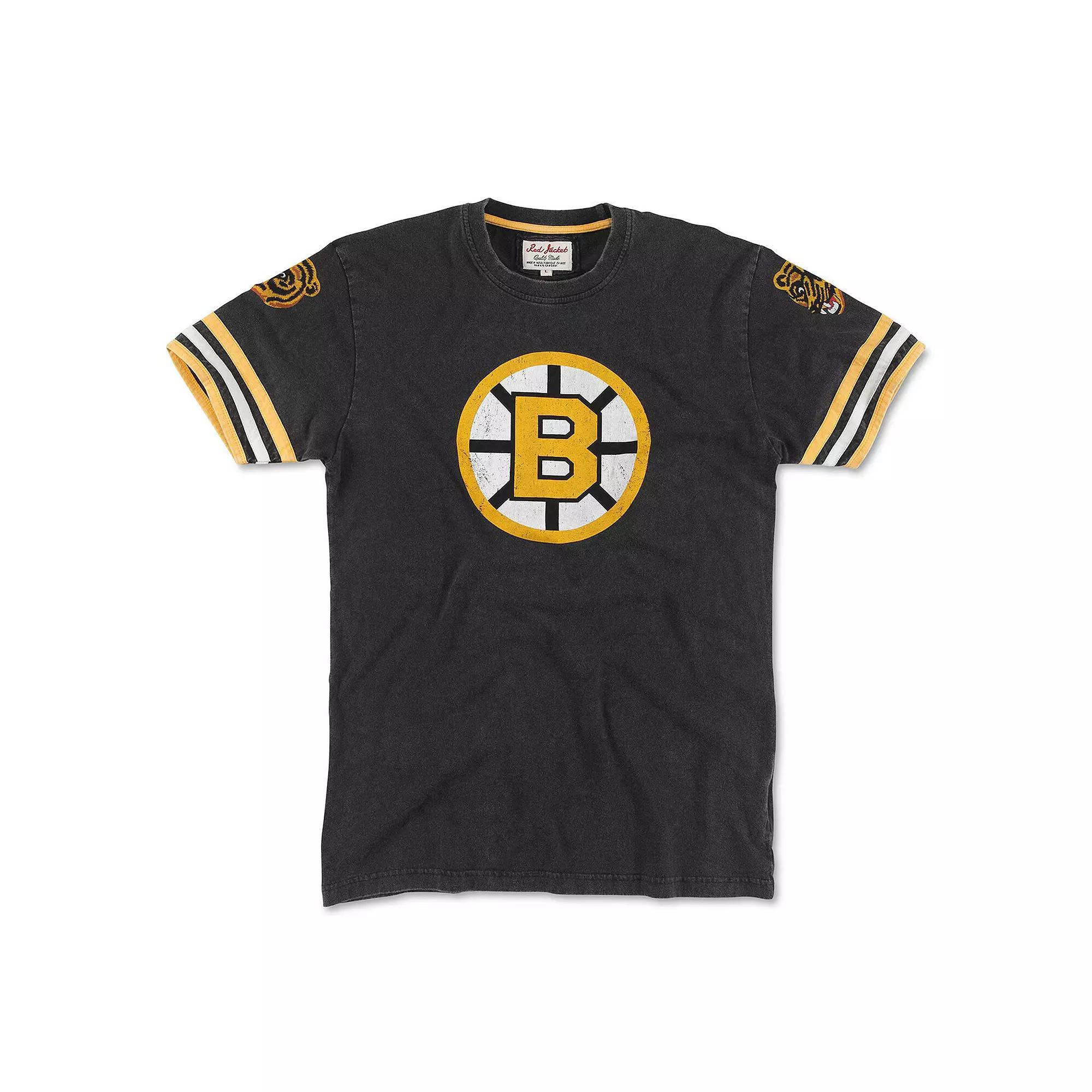 Men's American Needle Black Boston Bruins Remote Control T-Shirt, Size: Medium Product Image