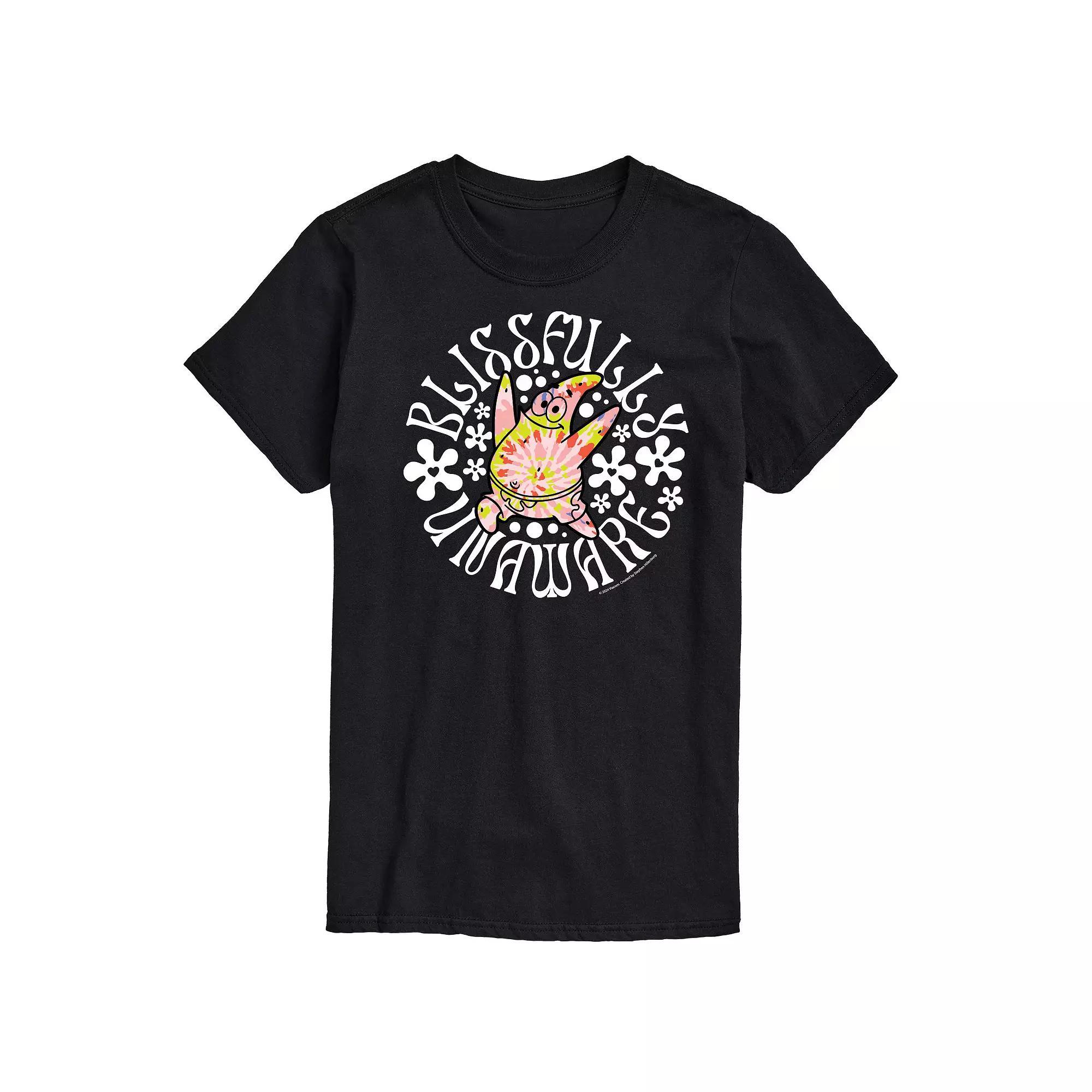 Mens SpongeBob SquarePants Blissfully Unaware Graphic Tee Product Image