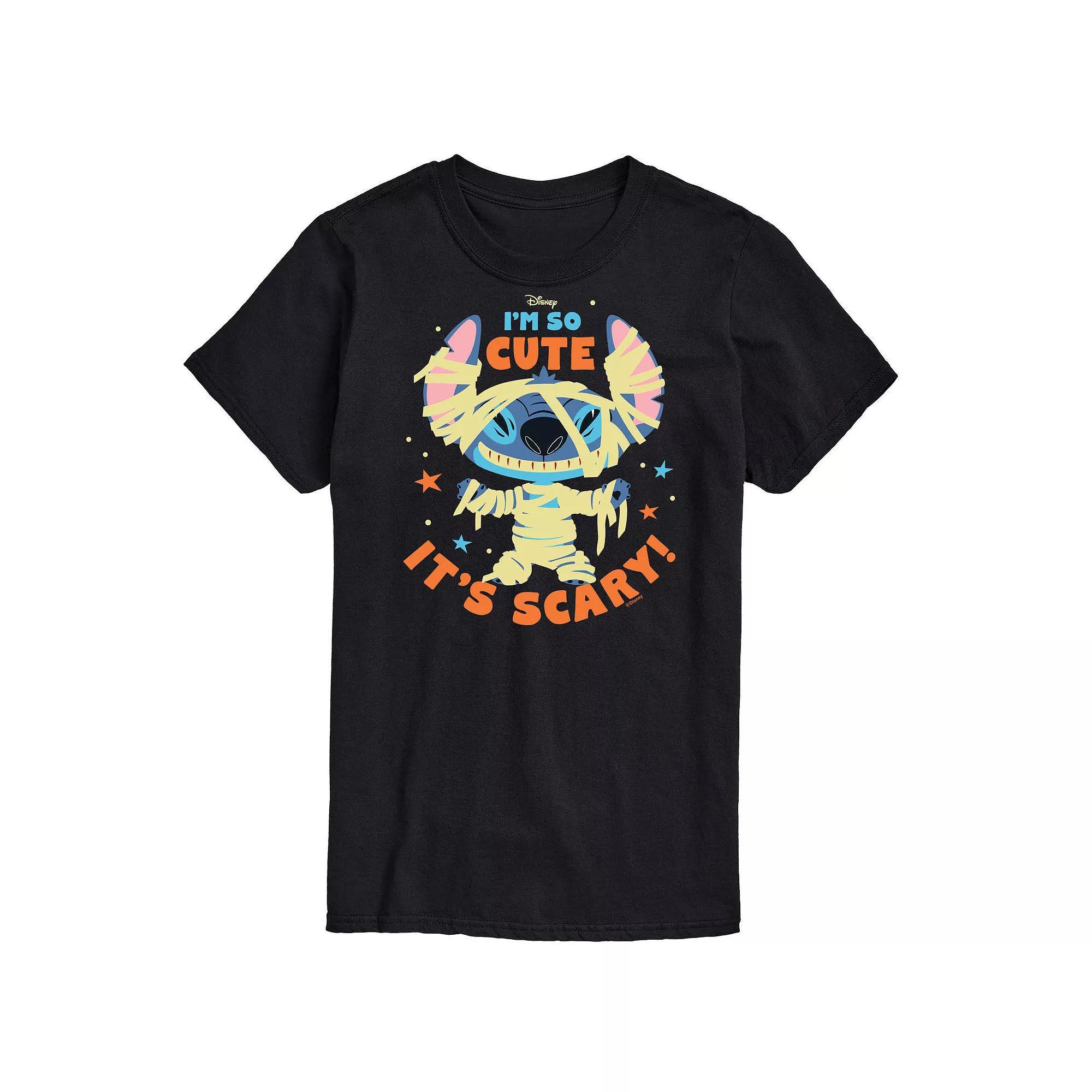 Disney's Lilo & Stitch Men's So Cute Its Scary Tee, Size: Medium, Blue Product Image