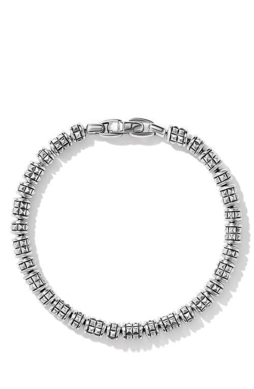 David Yurman Mens Sterling Silver Pyramid Rondelle Bracelet Product Image