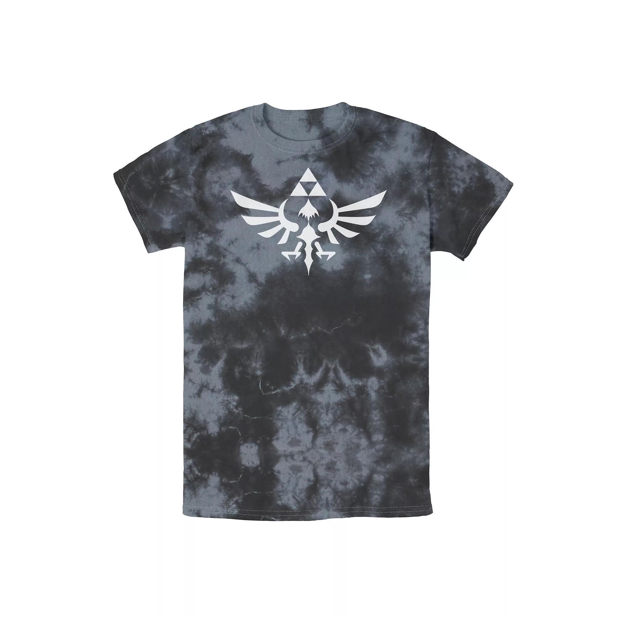 Mens Nintendo Legend Of Zelda Skyward Sword Triumphant Triforce Tee Black Grey Product Image