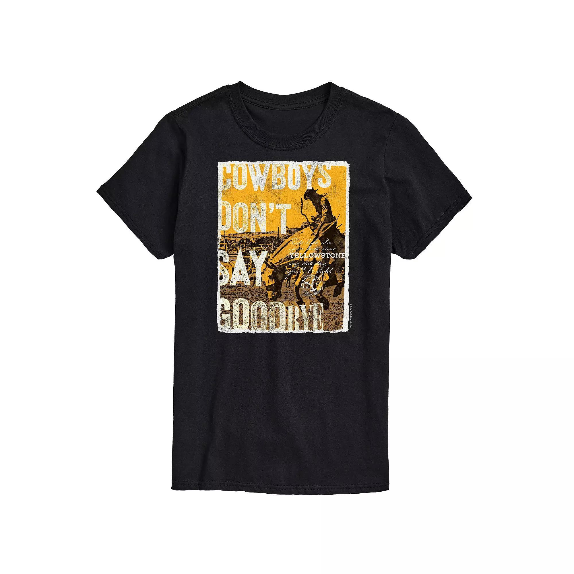Big & Tall Yellowstone Cowboys Graphic Tee, Mens Product Image