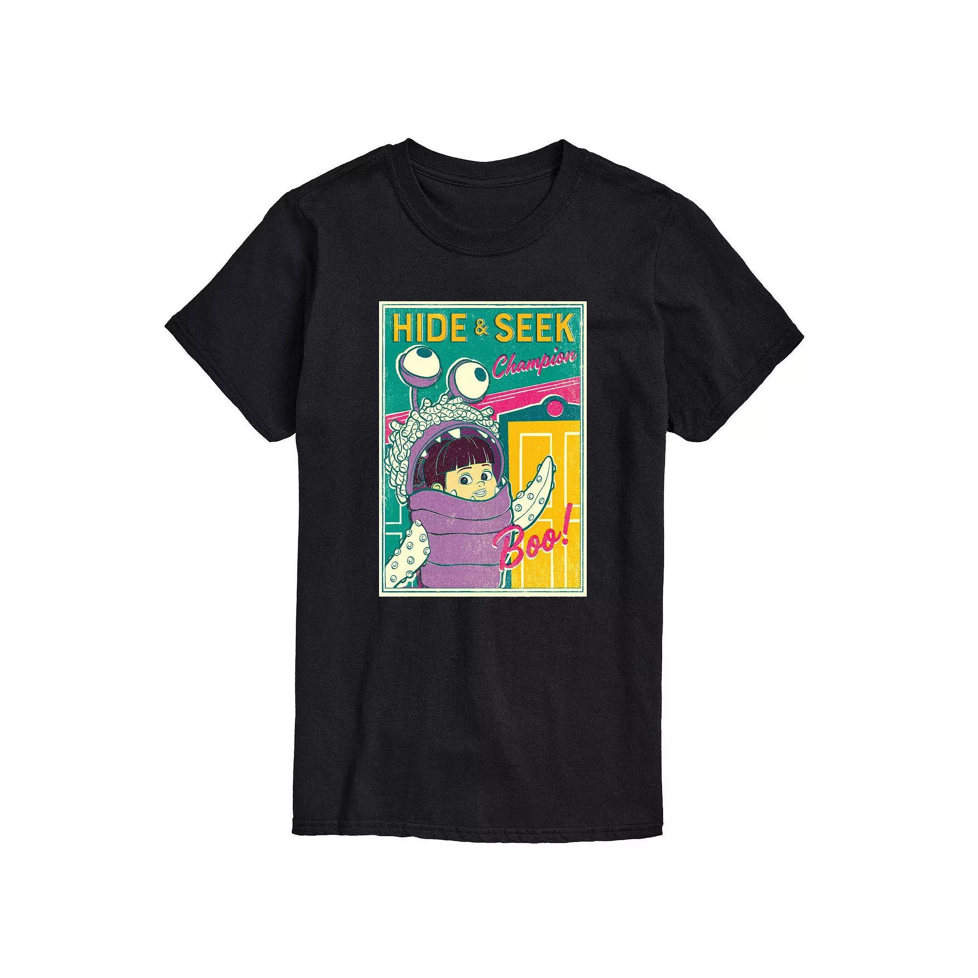 Disneys Monsters Inc. Big & Tall Boo Hide Seek Graphic Tee, Mens Product Image