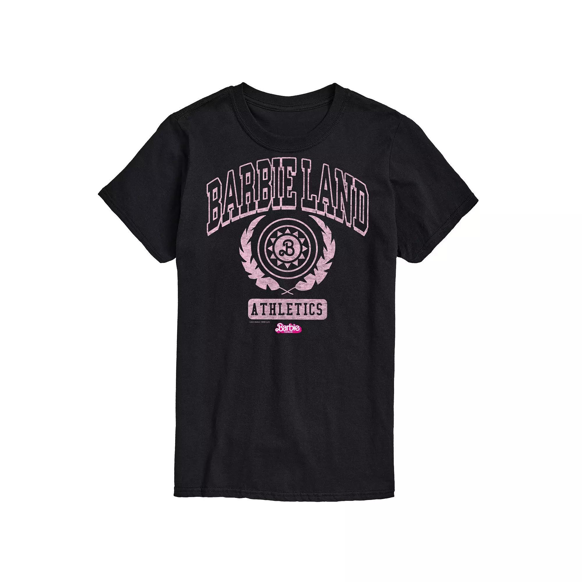 Big & Tall Barbie The Movie Barbie Land Athletics Graphic Tee, Mens Product Image