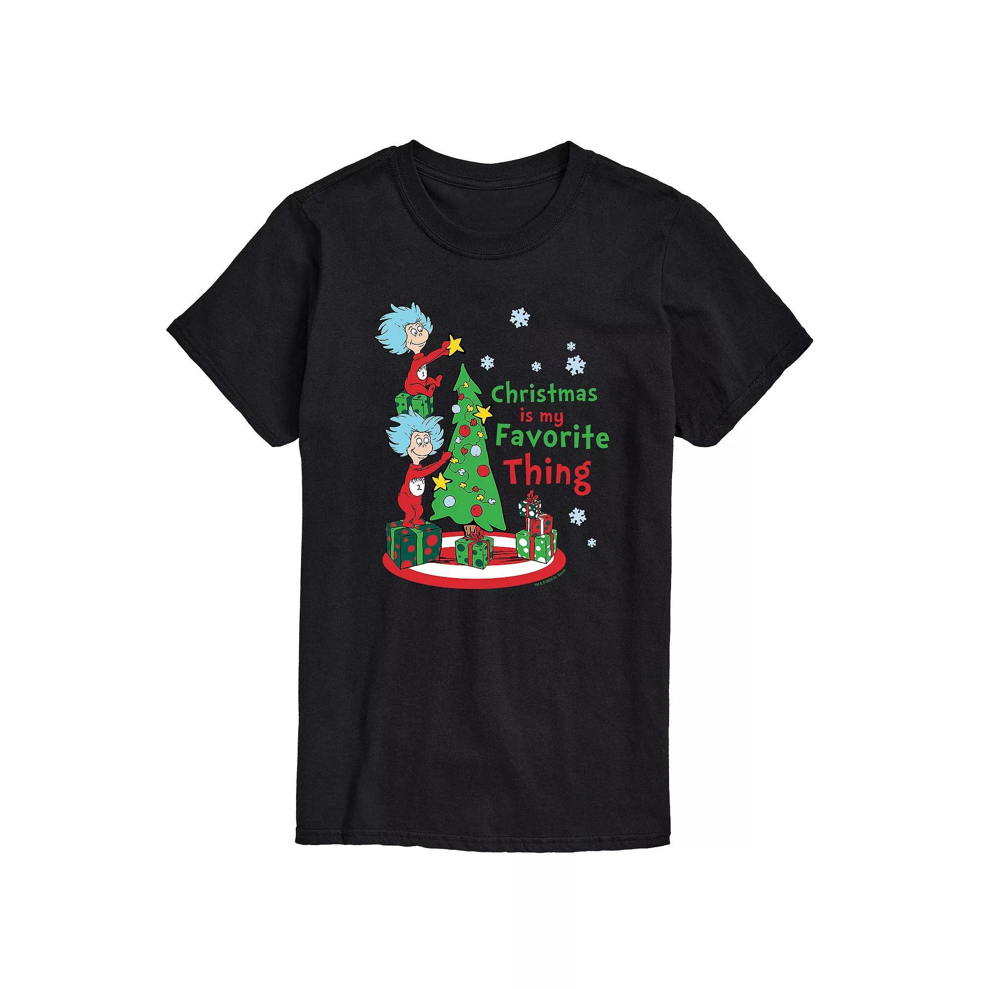 Mens Dr. Seuss Christmas is my Favorite Thing Tee Product Image