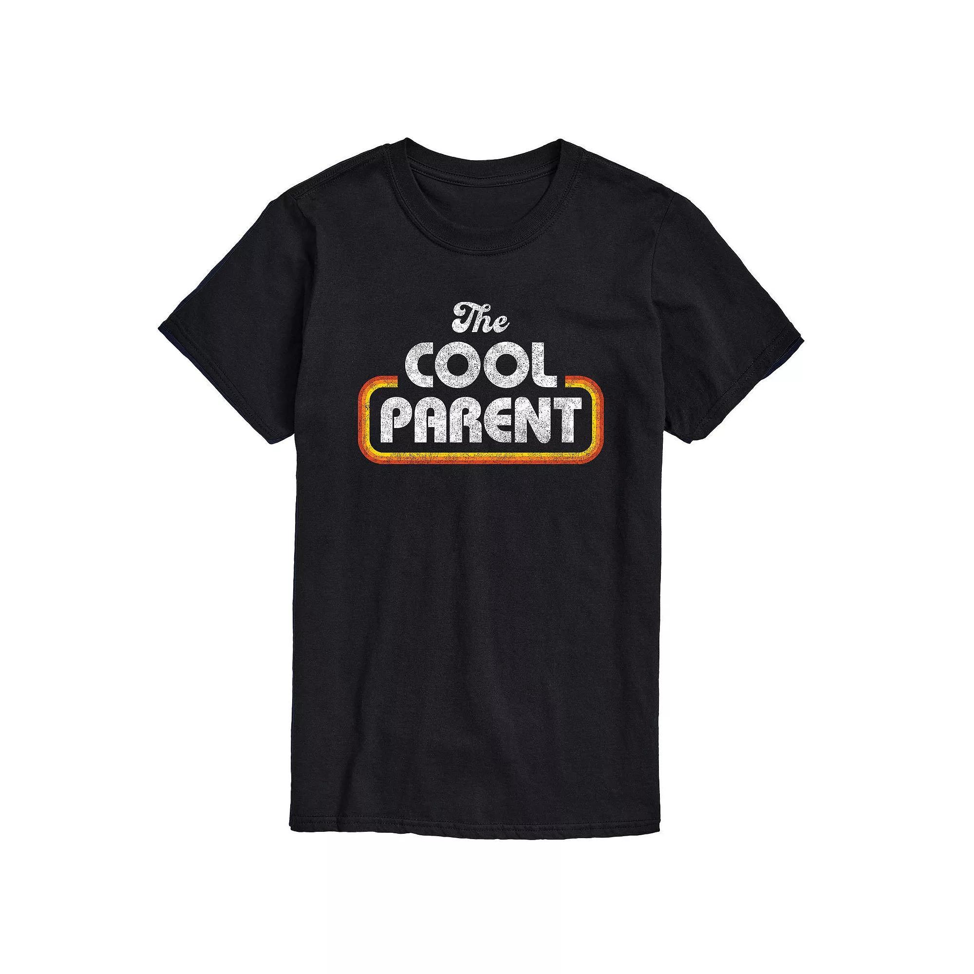 Big & Tall "The Cool Parent" Retro Graphic Tee, Men's, Size: XL Tall, Black Product Image