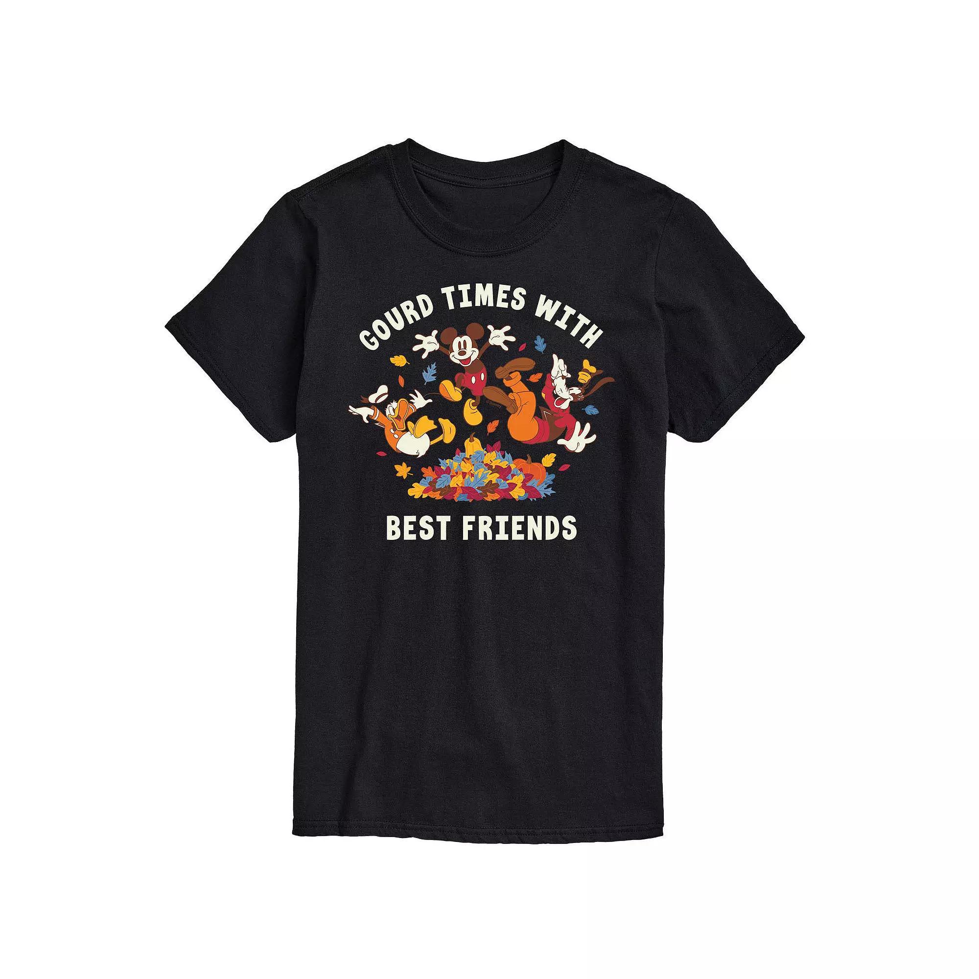 Disneys Mickey Mouse and Friends Big & Tall Gourd Times With Best Friends Graphic Tee, Mens Product Image