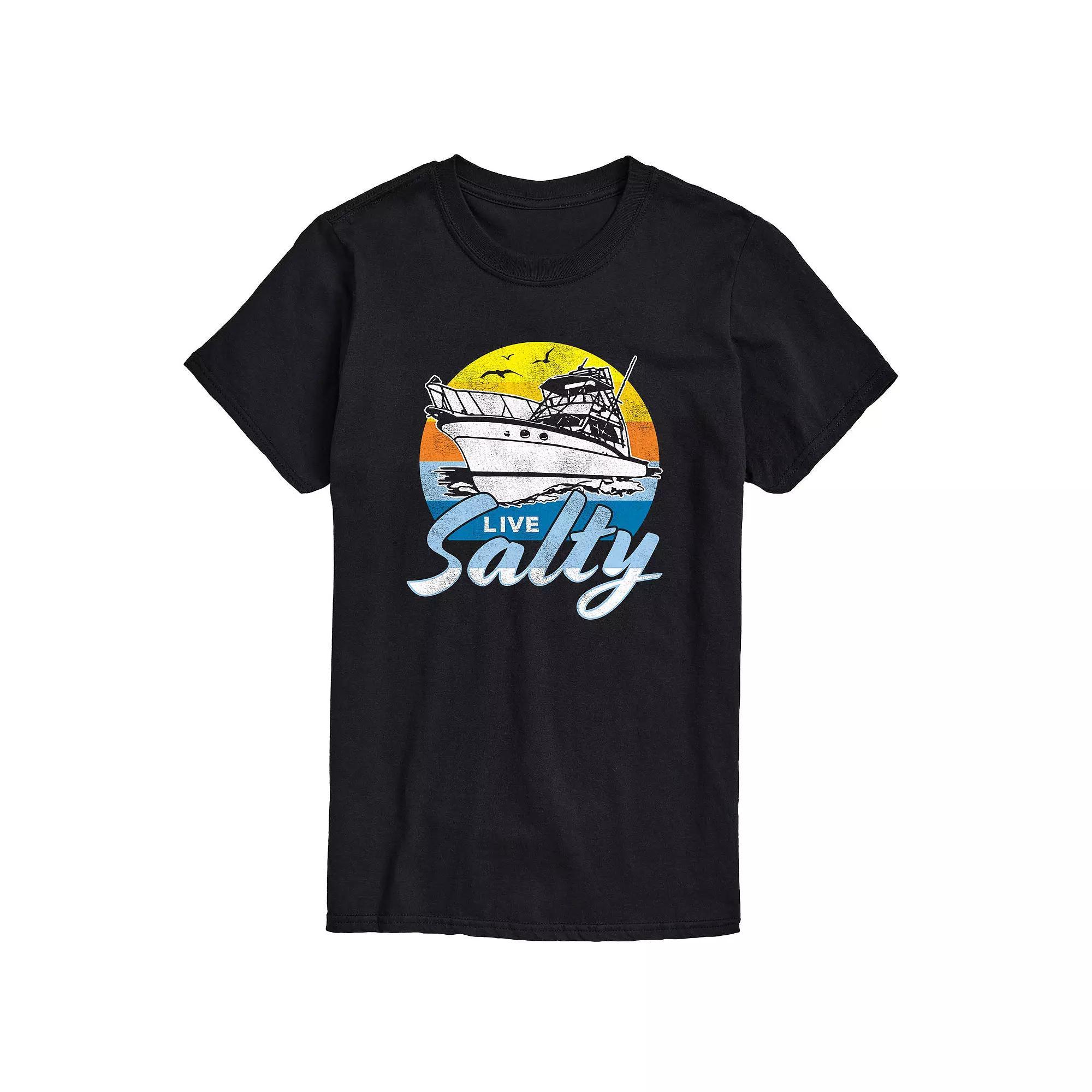 Mens Live Salty Graphic Tee Product Image