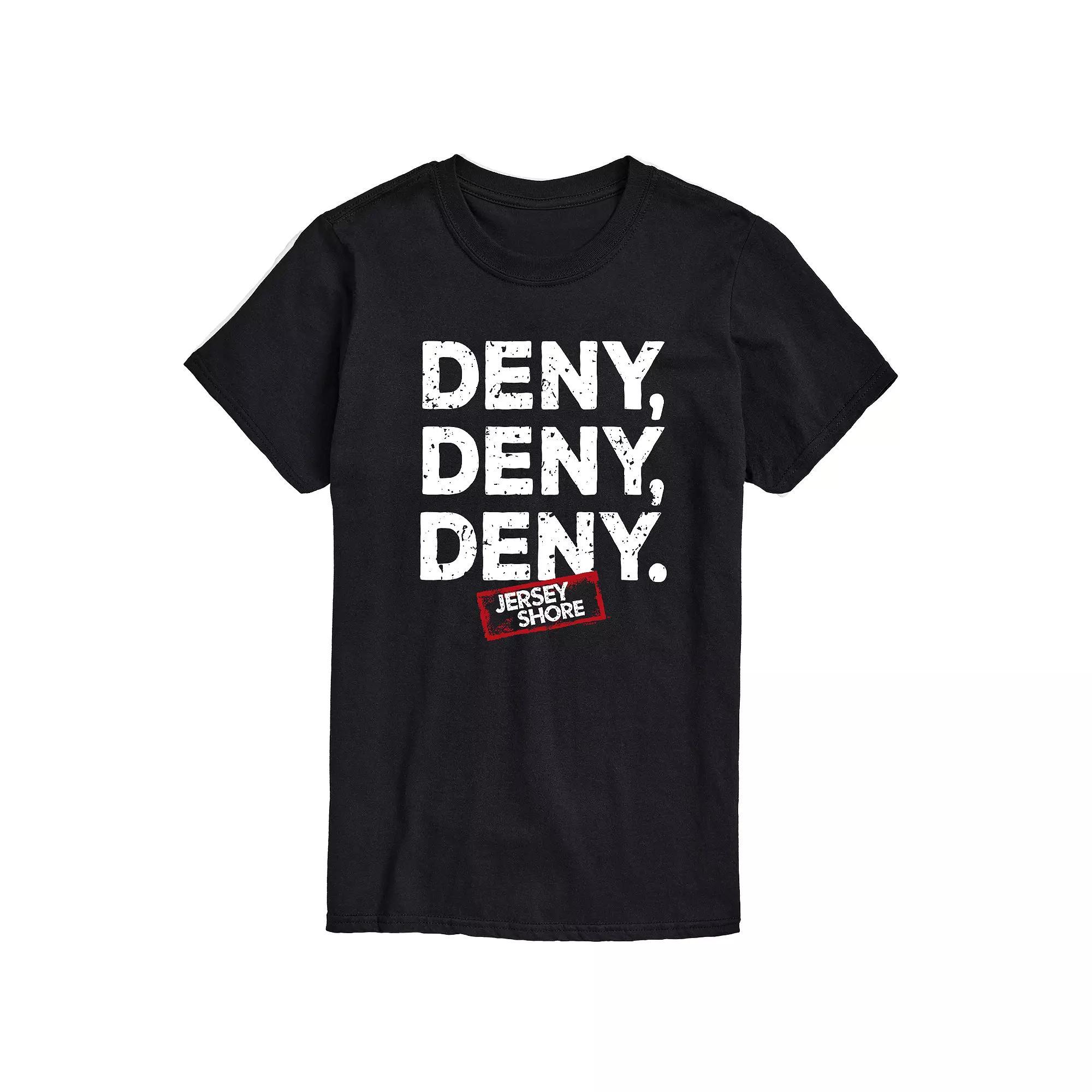Big & Tall Jersey Shore Deny Deny Deny Graphic Tee, Mens Product Image