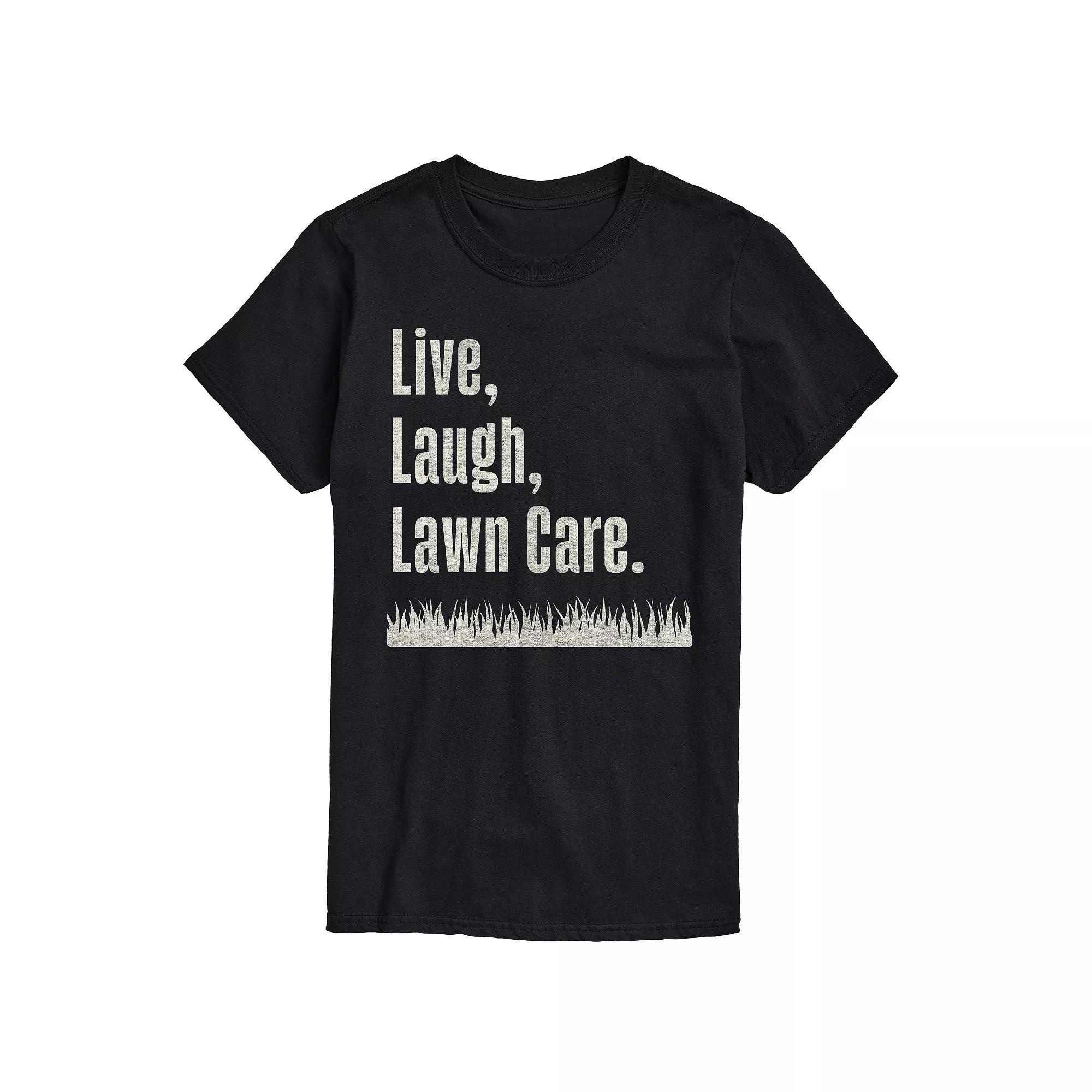 Mens Live Laugh Lawn Care Graphic Tee Product Image