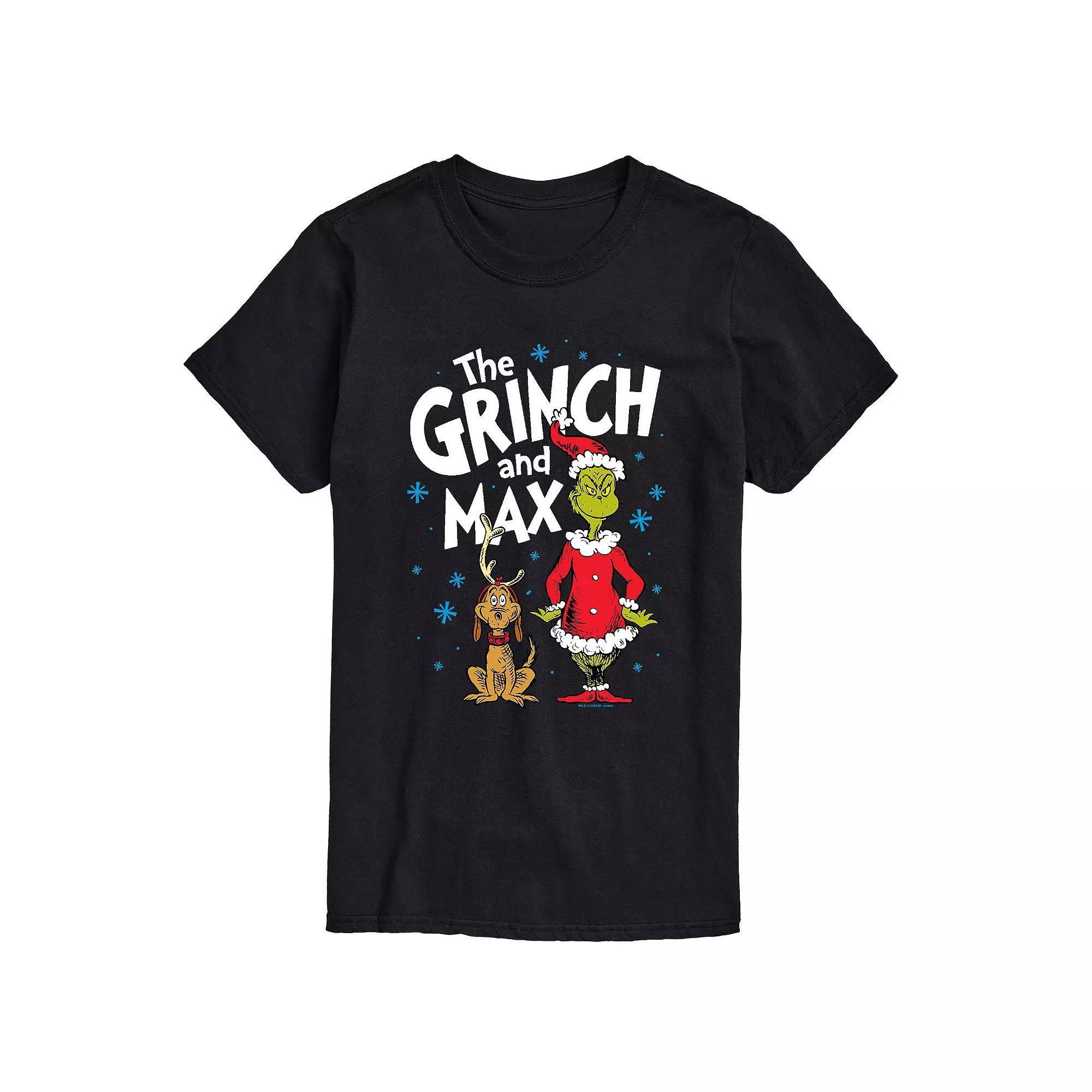 Big & Tall Grinch The And Max Tee, Men's, Size: XL Tall, Black Product Image