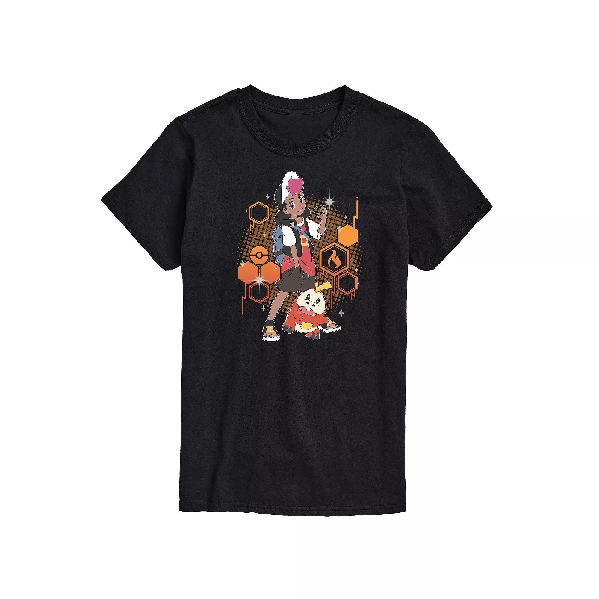 Mens Pokemon Roy and Fuecoco Graphic Tee Product Image