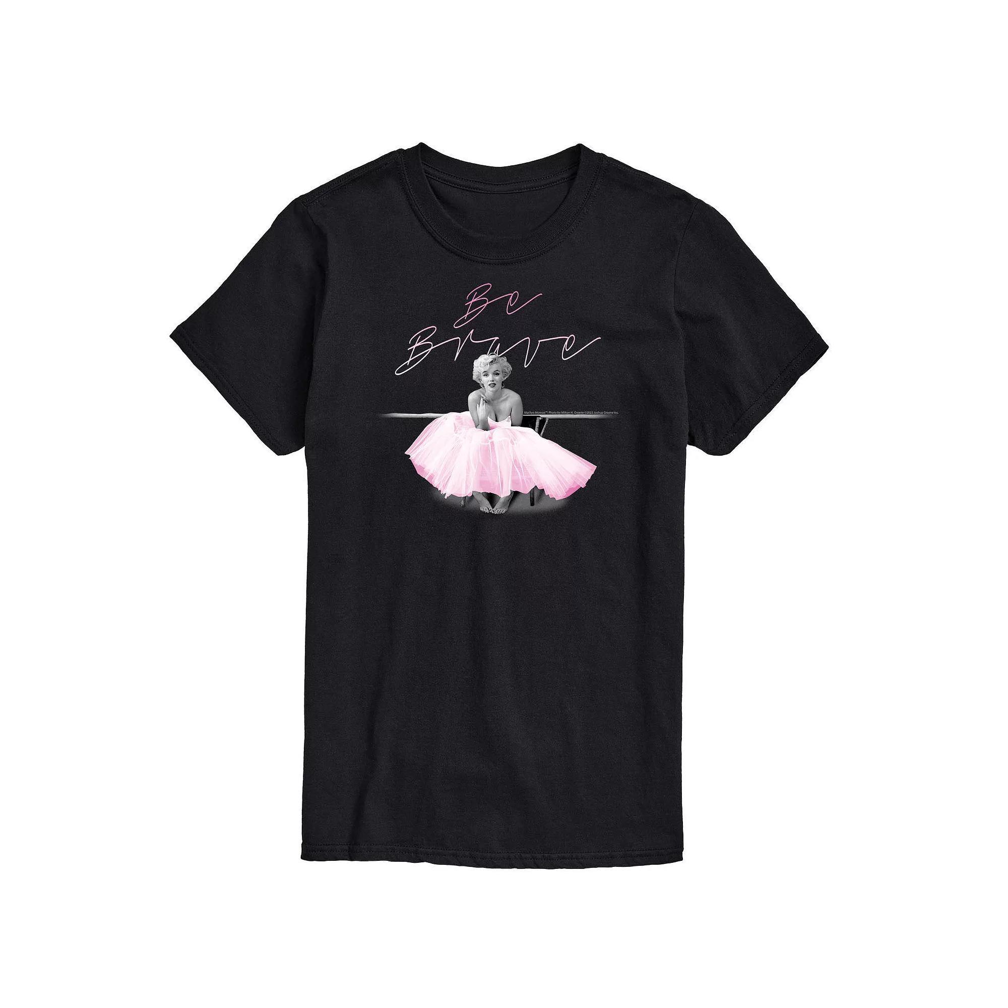 Big & Tall Marilyn Monroe Be Brave Tee, Men's, Size: 4XB, Black Product Image