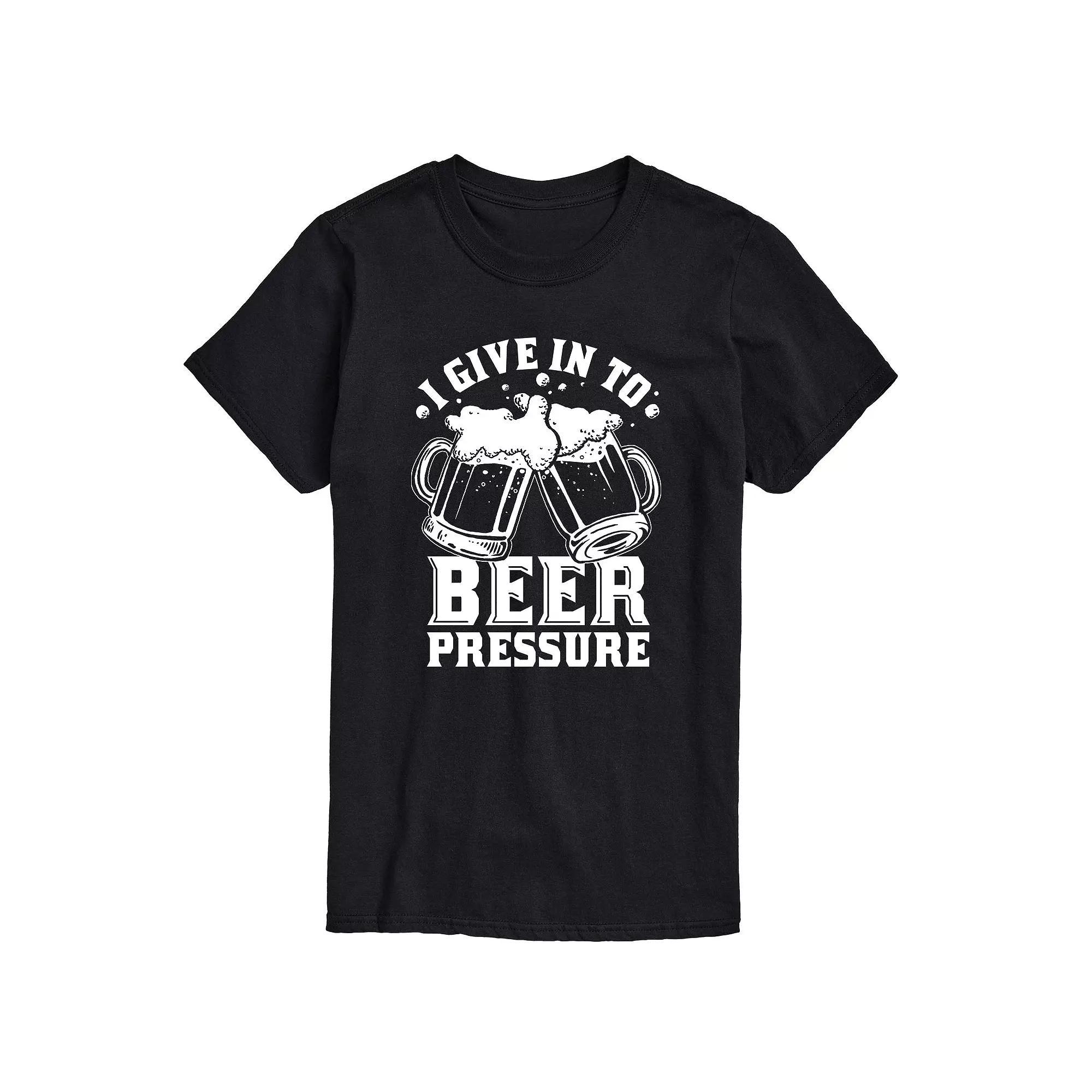 Big & Tall Beer Pressure Graphic Tee, Mens Product Image