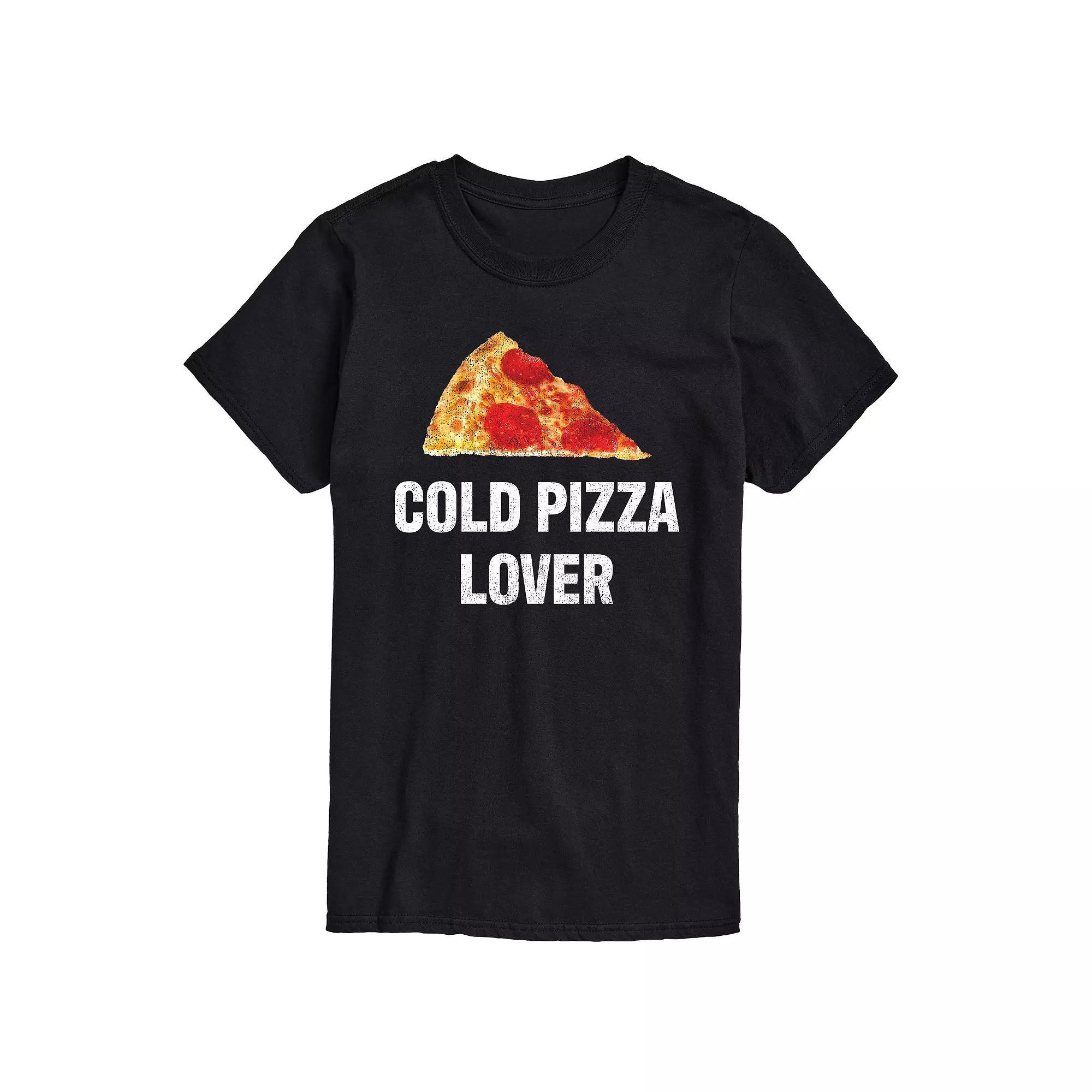 Mens Cold Pizza Lover Graphic Tee Product Image