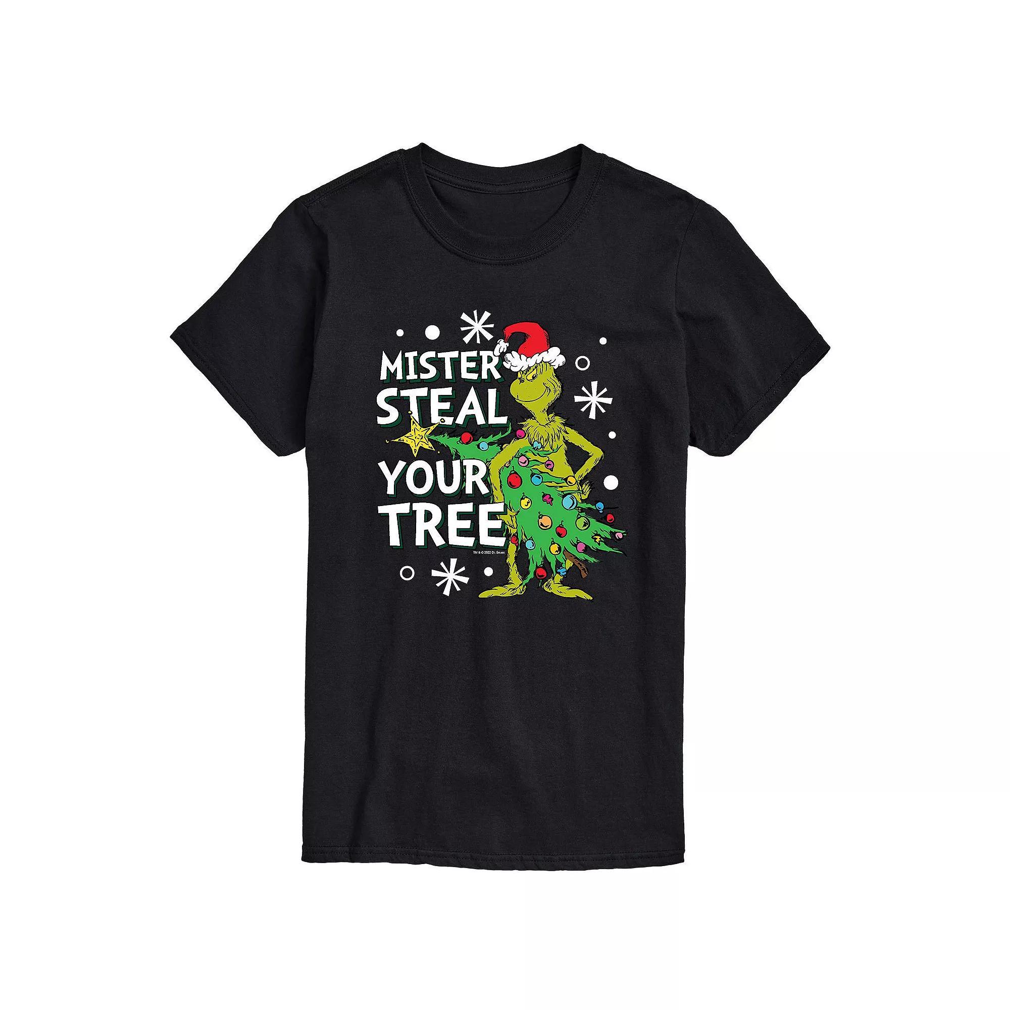 Big & Tall Mr Steal The Your Tree Tee, Men's, Size: XL Tall, Black Product Image