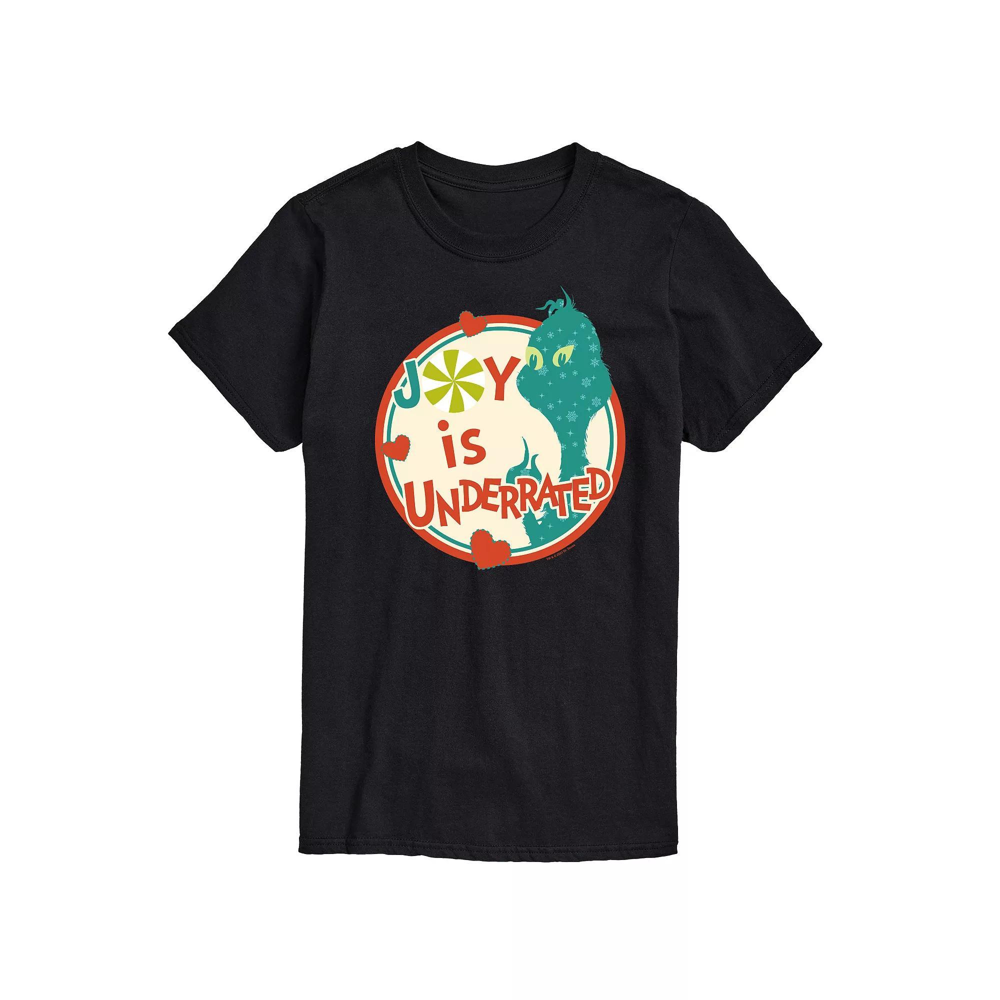 Mens Dr. Seuss The Grinch Joy Is Underrated Graphic Tee Product Image