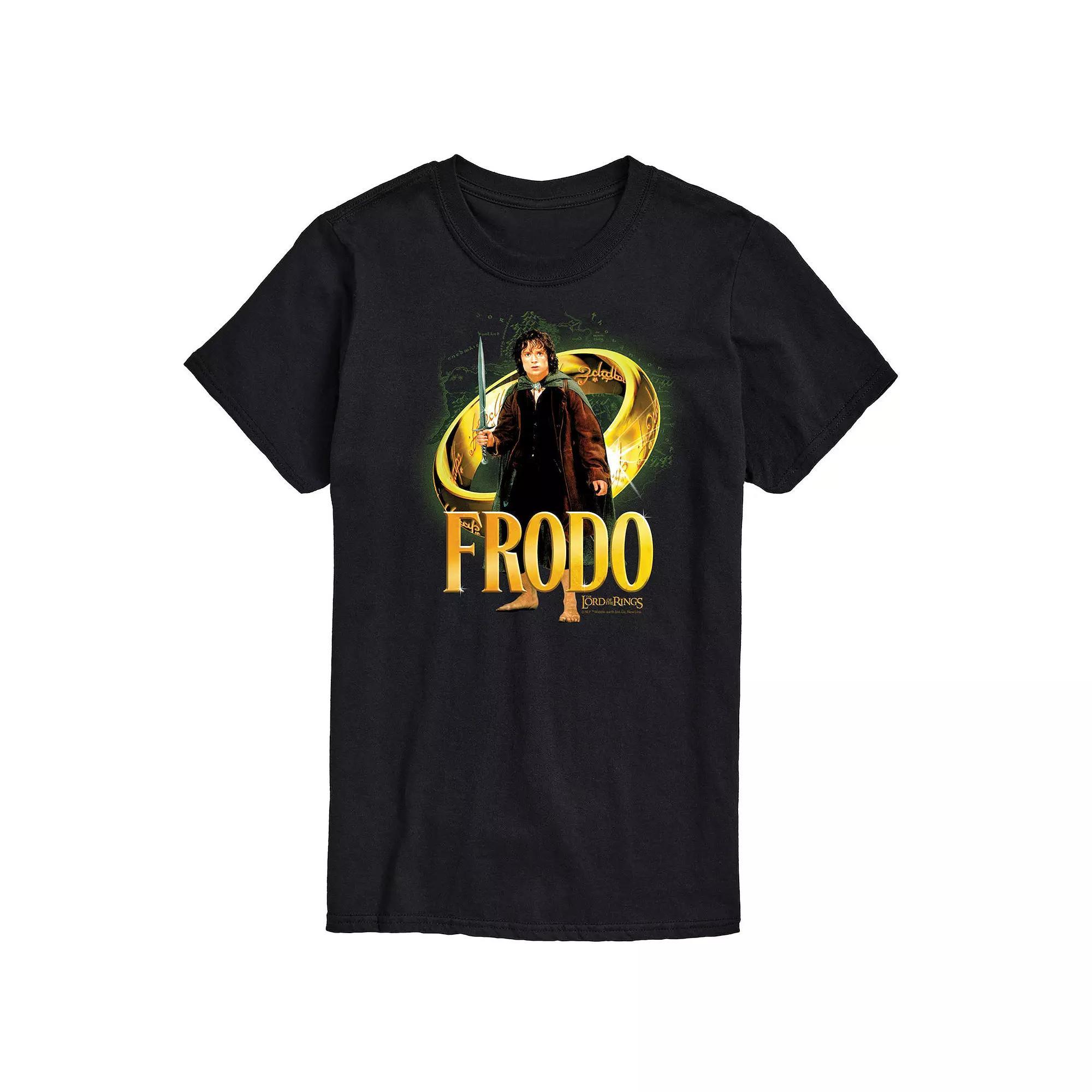 Mens The Lord Of The Rings Frodo Baggins Ring Graphic Tee Product Image