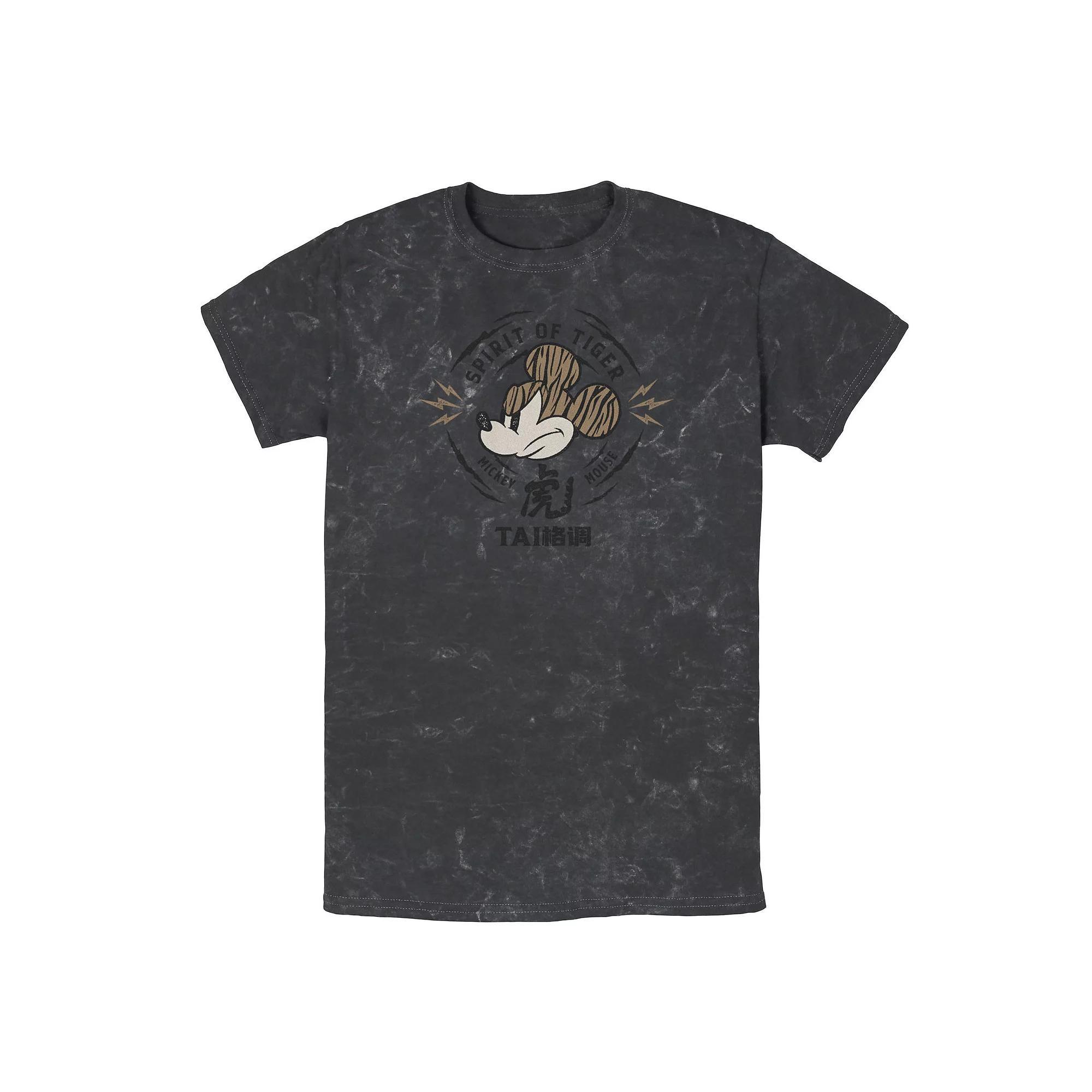 Disney's Mickey Mouse Men's Spirit of the Tiger Tee, Size: Small, Black Product Image
