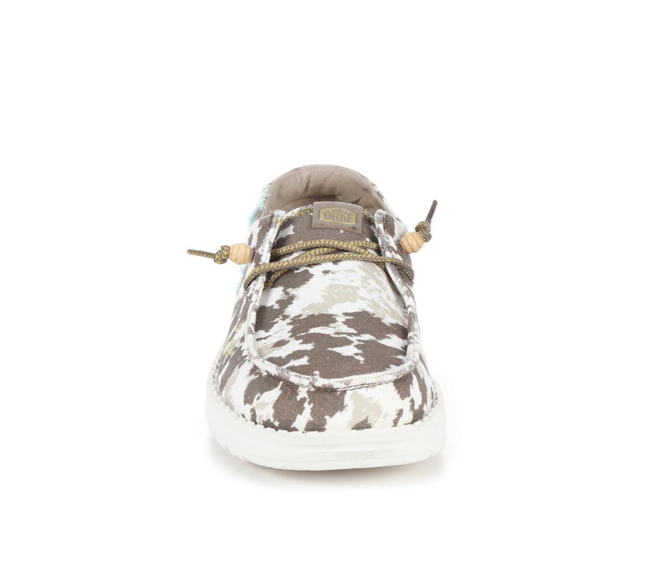 Women's HEYDUDE Wendy Disco Cow Casual Shoes Product Image