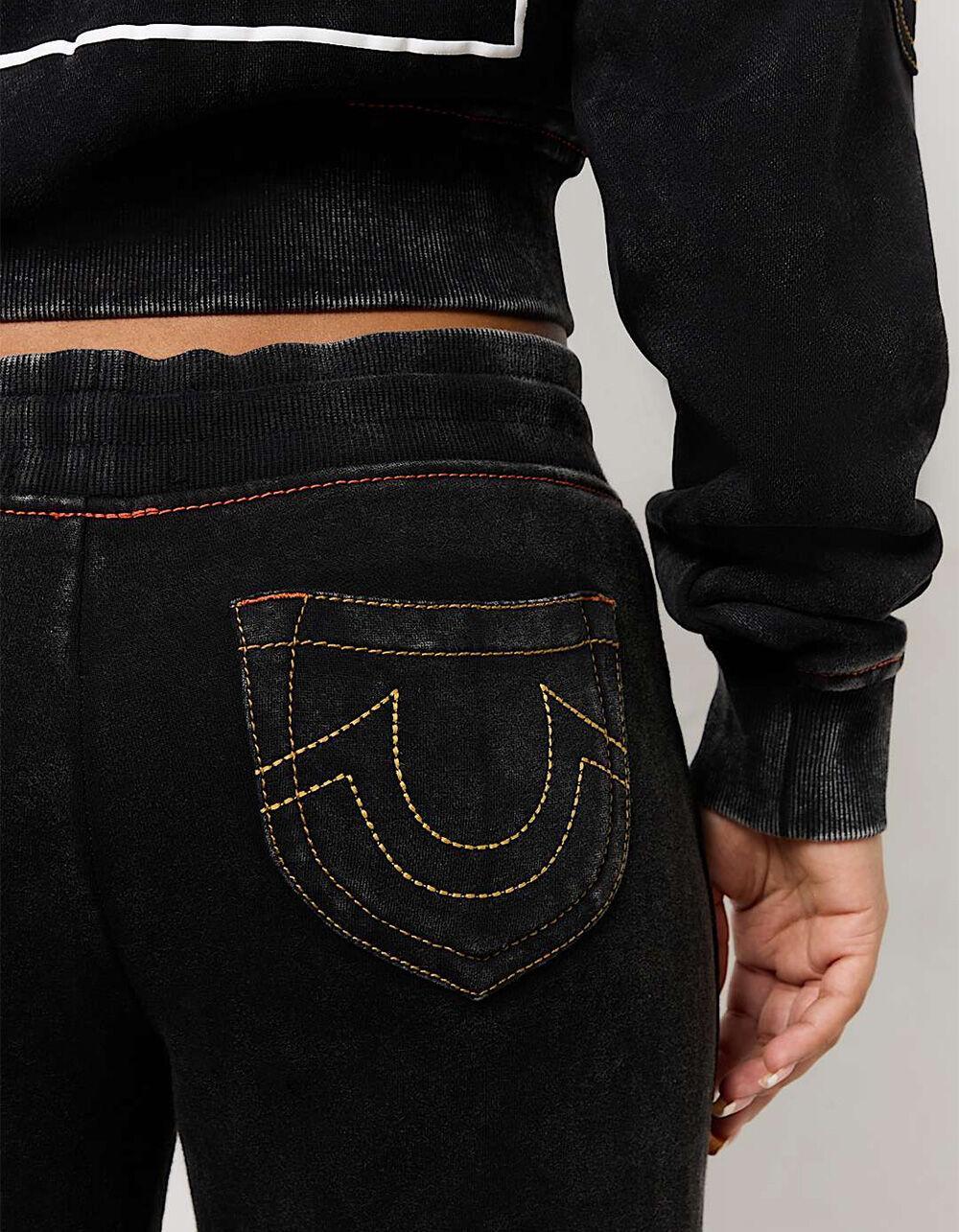 TRUE RELIGION Vintage Wash Spade Pocket Womens Low Rise Sweatpants Product Image