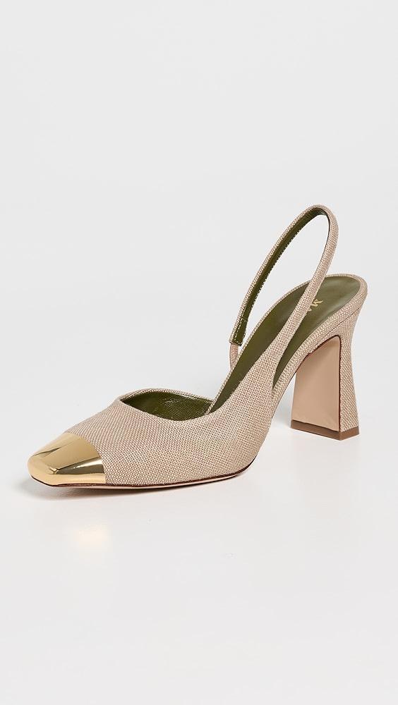 Maria Luca Eleonora Metal Toe Cap Slingback Pumps | Shopbop Product Image