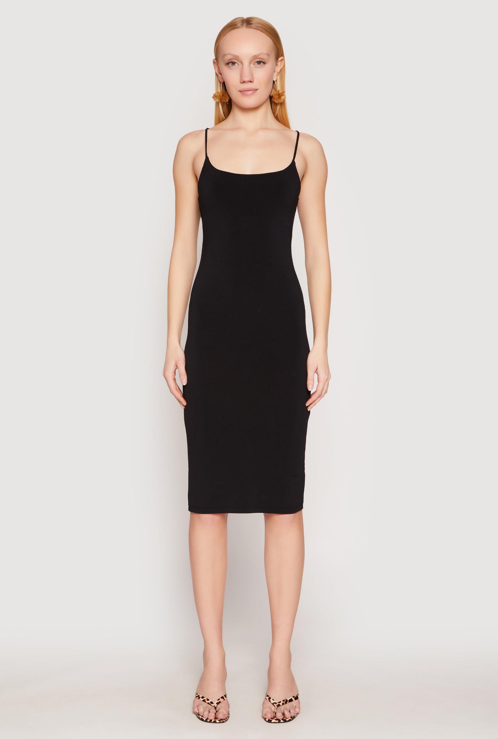 Womens Tie Back Bodycon Midi Dress Product Image