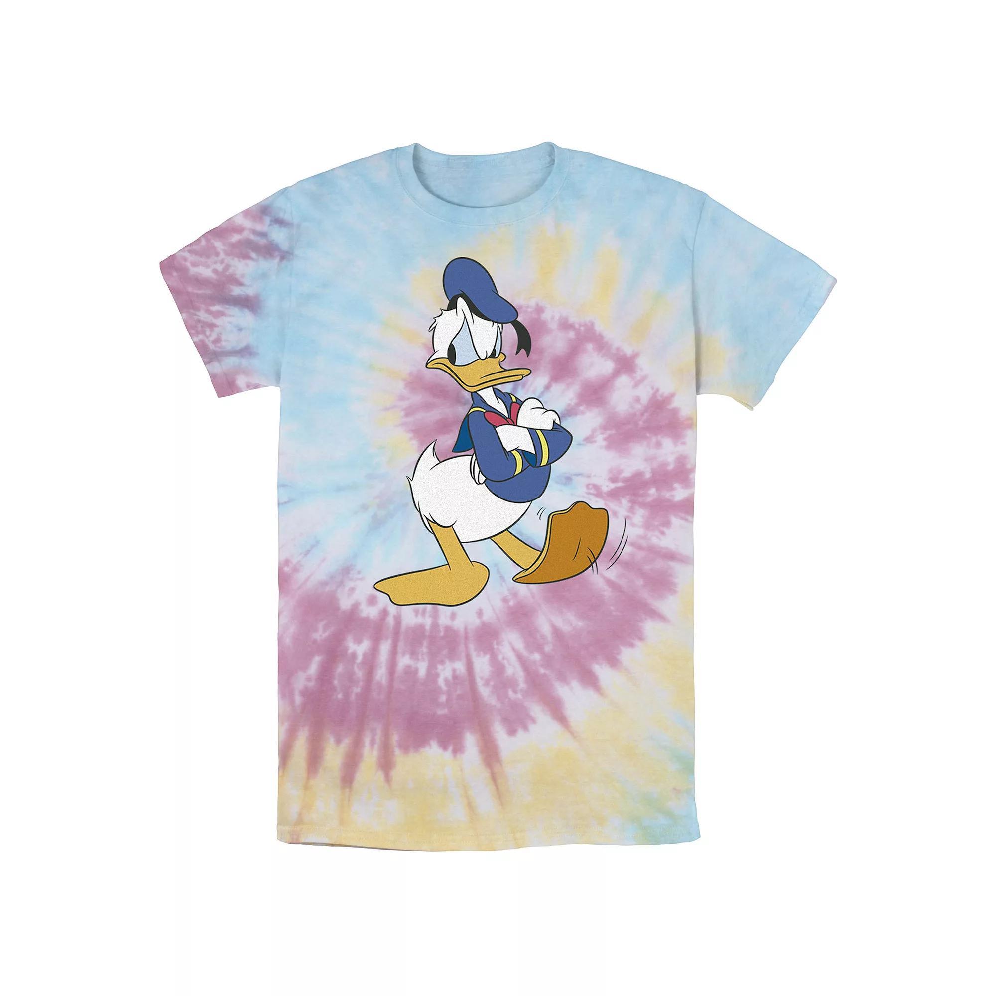 Men's Disney Donald Duck Traditional Pose Wash Tee, Size: Small, White Blue Product Image