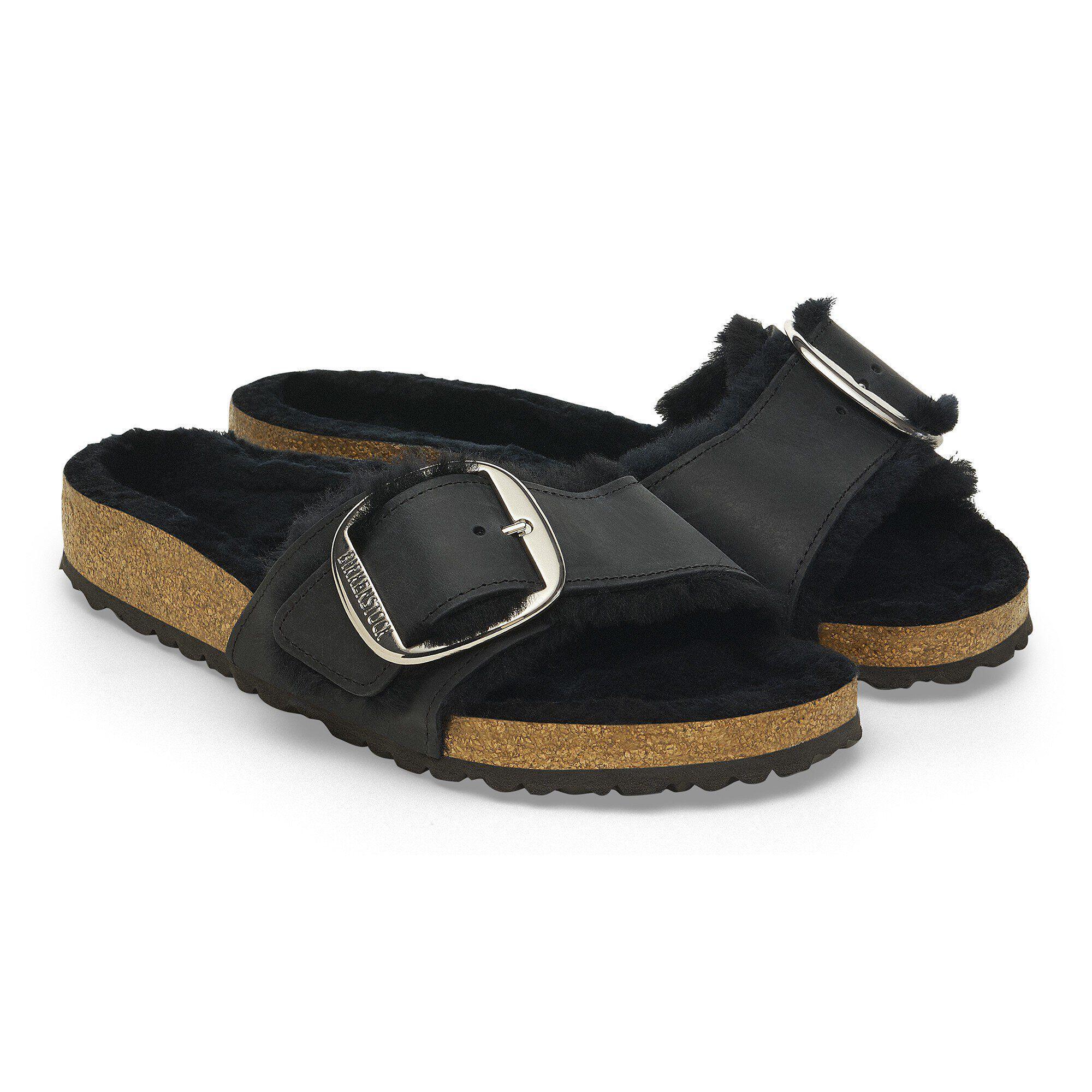Madrid Big Buckle Shearling Natural Leather Oiled Product Image