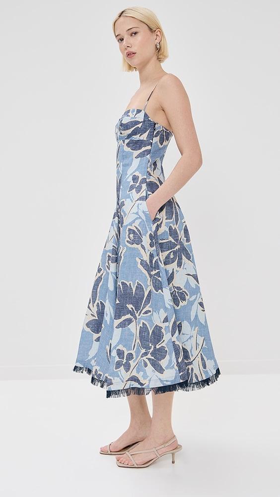 SIMKHAI Analise Bustier Midi Dress | Shopbop Product Image