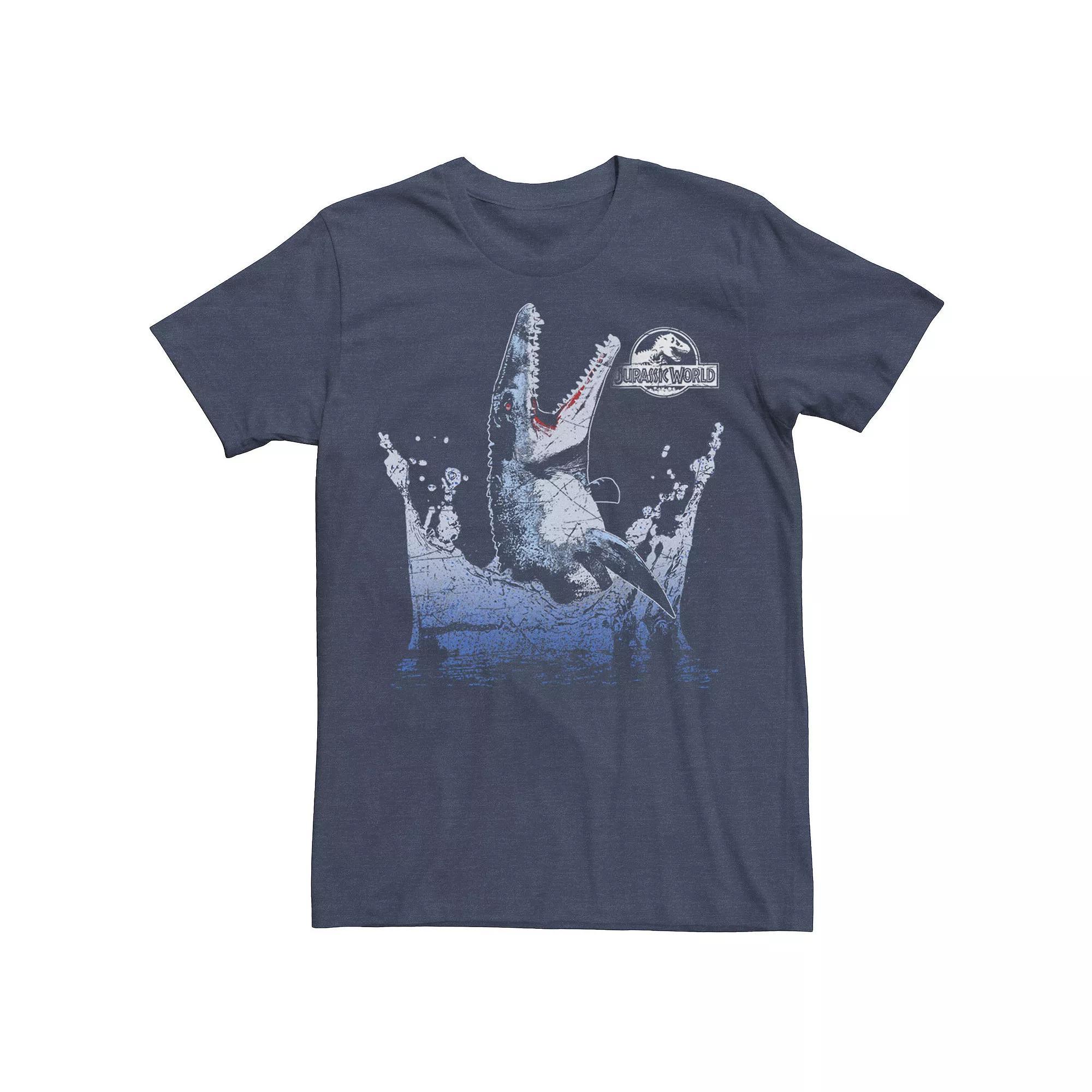 Men's Jurassic World Aquatic Dinosaur Splash Graphic Tee, Size: 3XL, Grey Heather Product Image