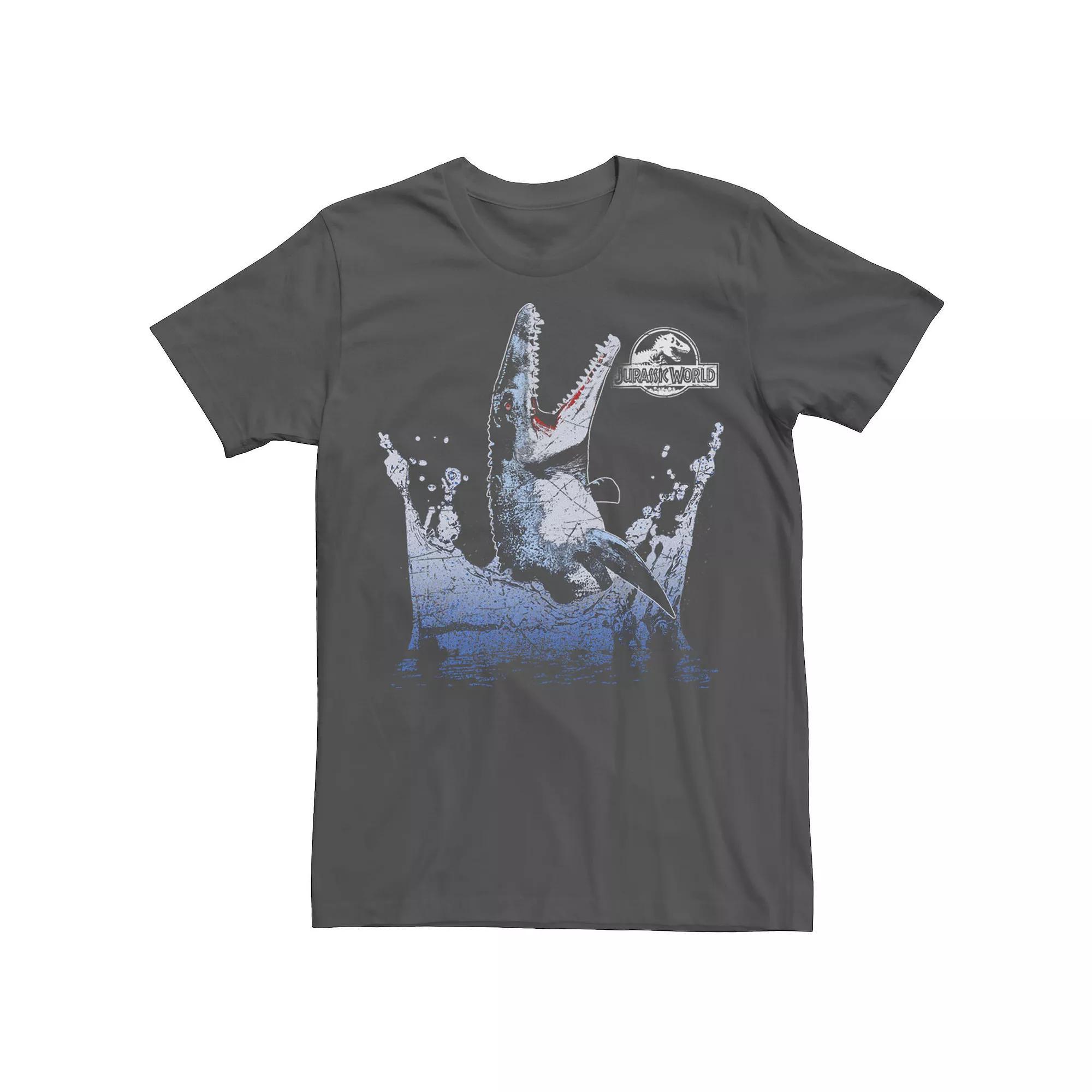Men's Jurassic World Aquatic Dinosaur Splash Graphic Tee, Size: 3XL, Grey Heather Product Image