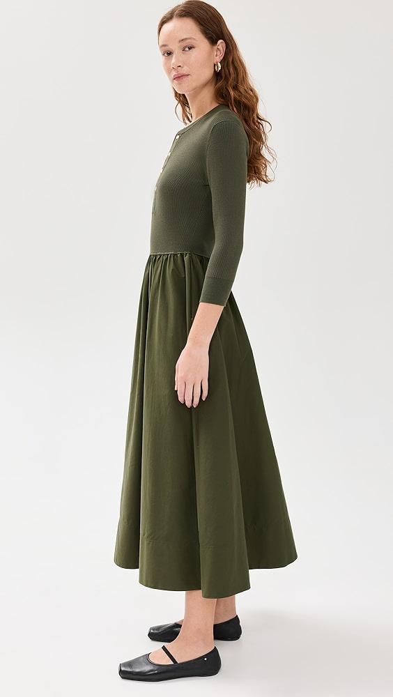 Polo Ralph Lauren Henley Mixed Media Dress | Shopbop Product Image