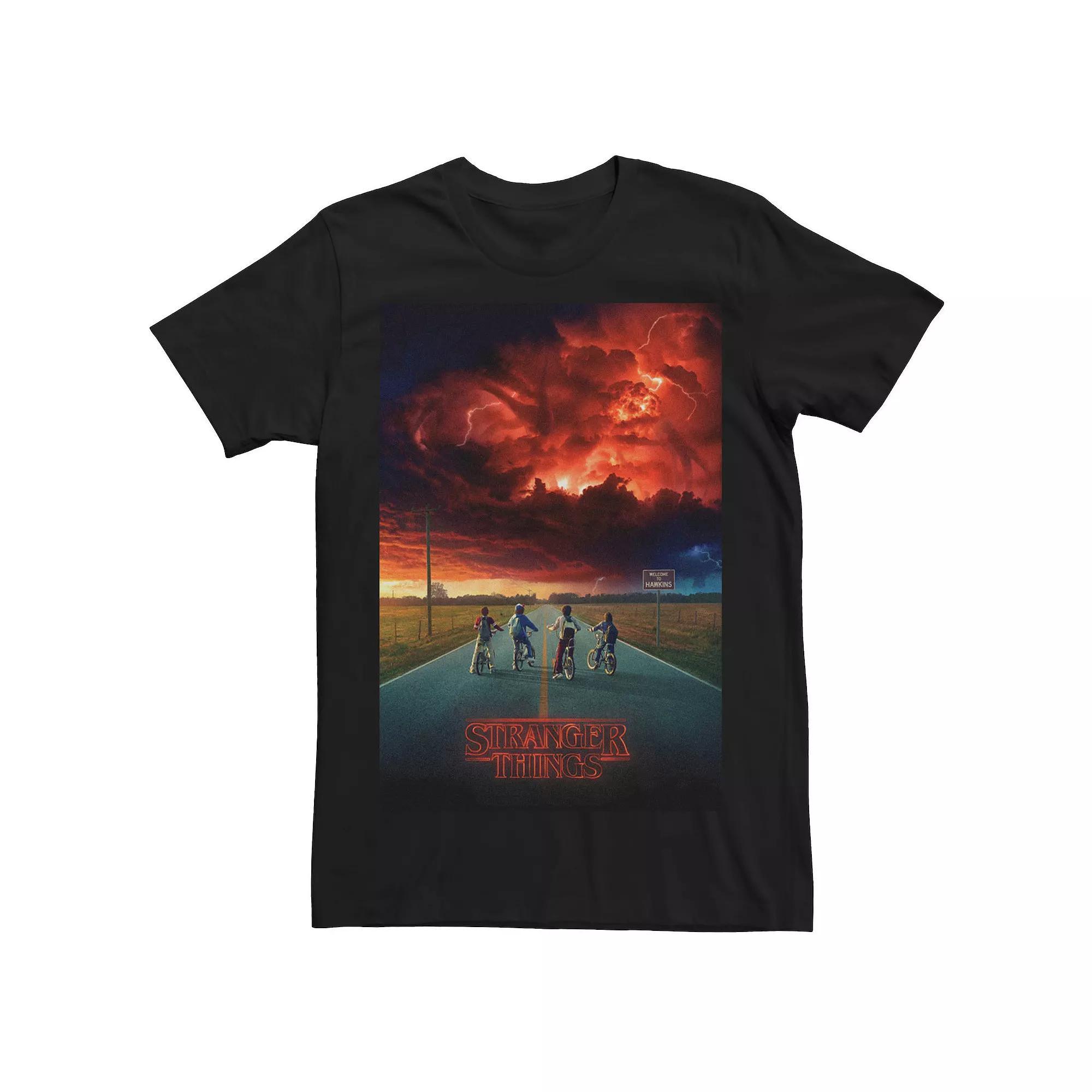 Men's Stranger Things Demogorgon Cloud Poster Tee, Size: XXL, Black Product Image