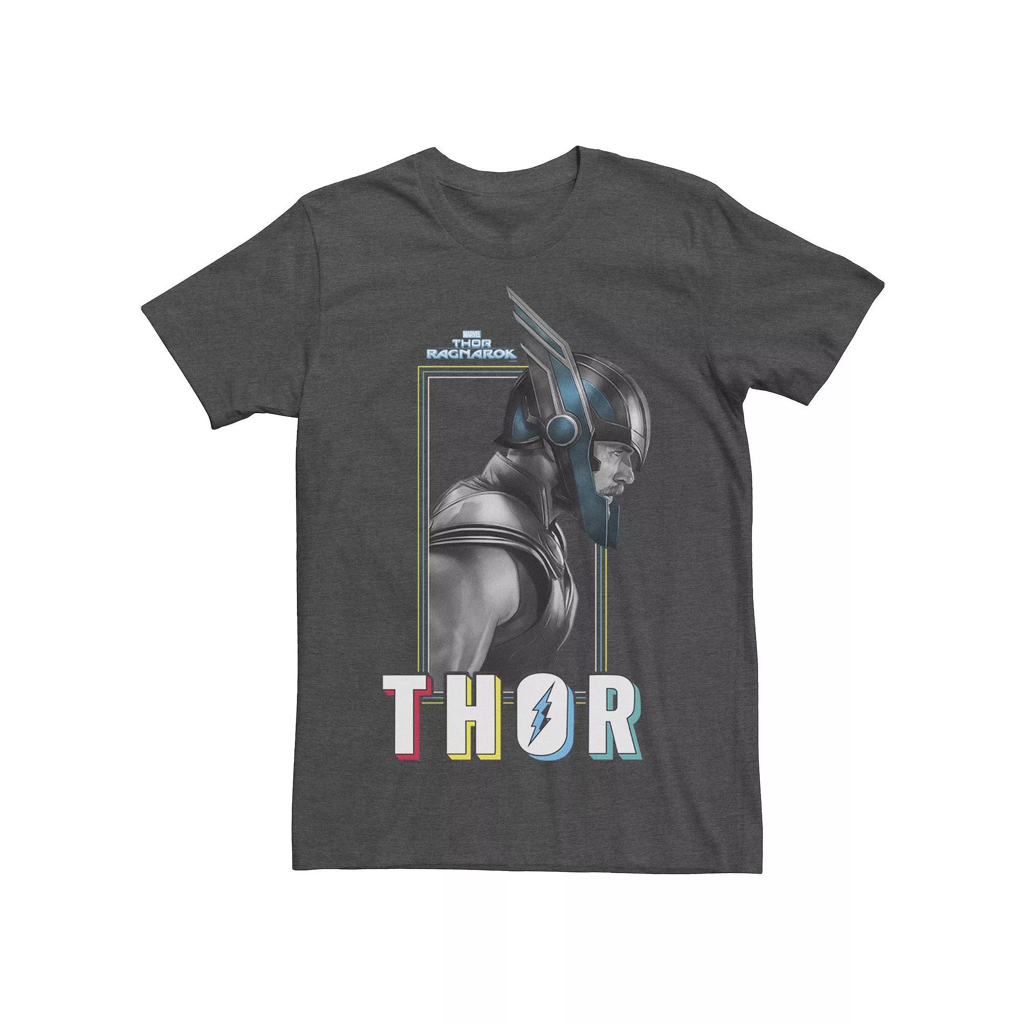 Men's Marvel Thor Ragnarok Thor Profile Portrait Tee, Size: Small, Grey Heather Product Image