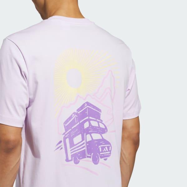 adidas Jet Set Camper Graphic Tee White 3XL Mens Product Image