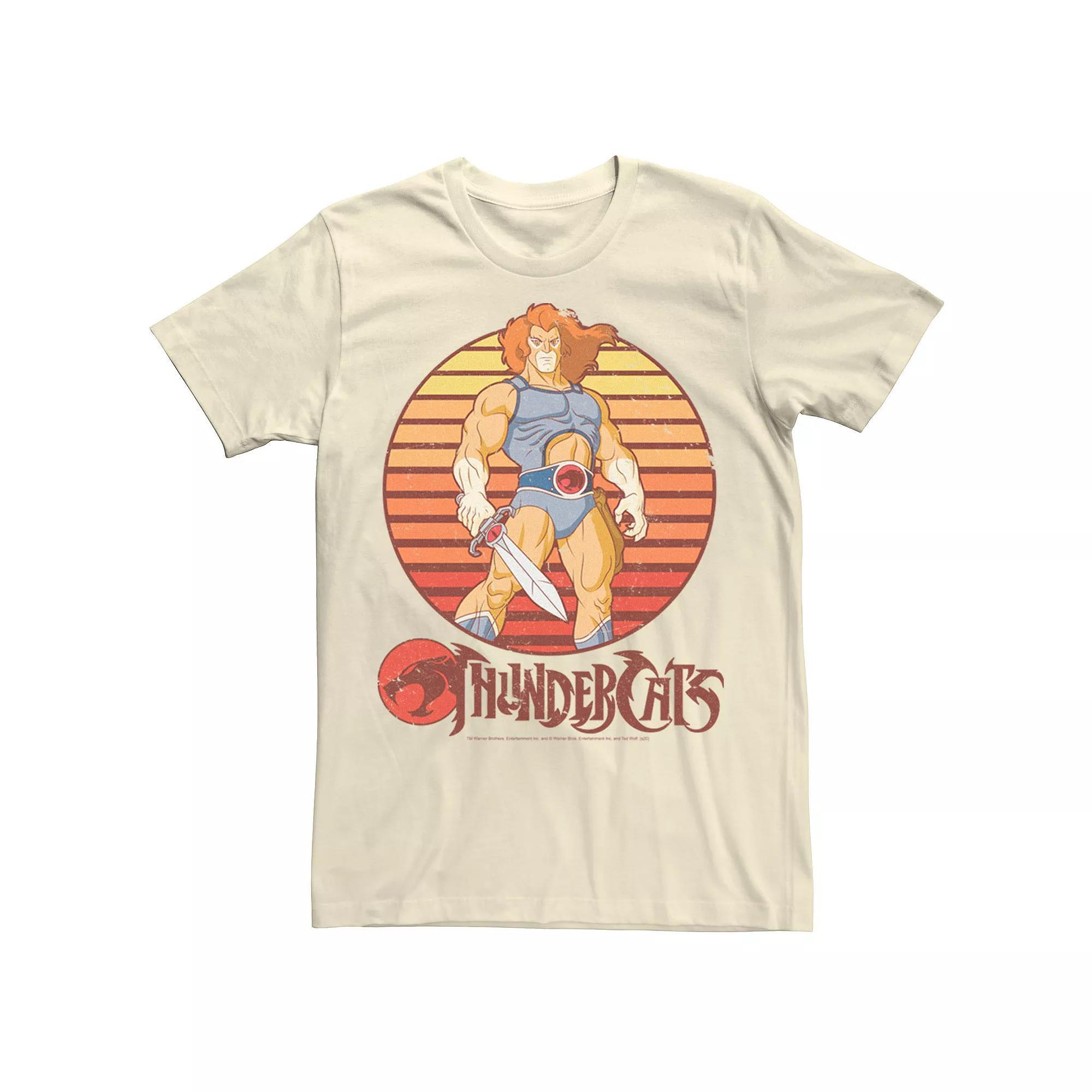 Men's ThunderCats Lion-O Retro Sunset Tee, Size: Medium, Natural Product Image