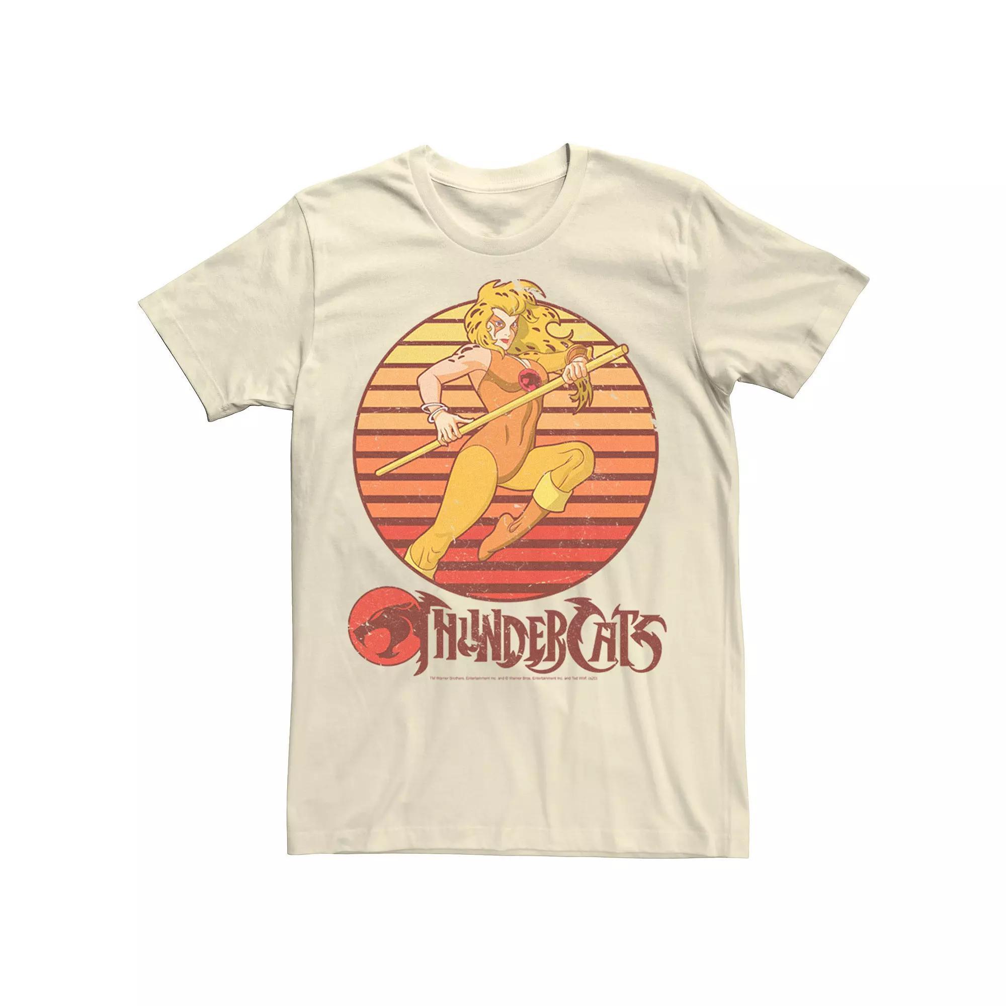 Men's Thundercats Cheetara Retro Sunset Tee, Size: 3XL, Natural Product Image