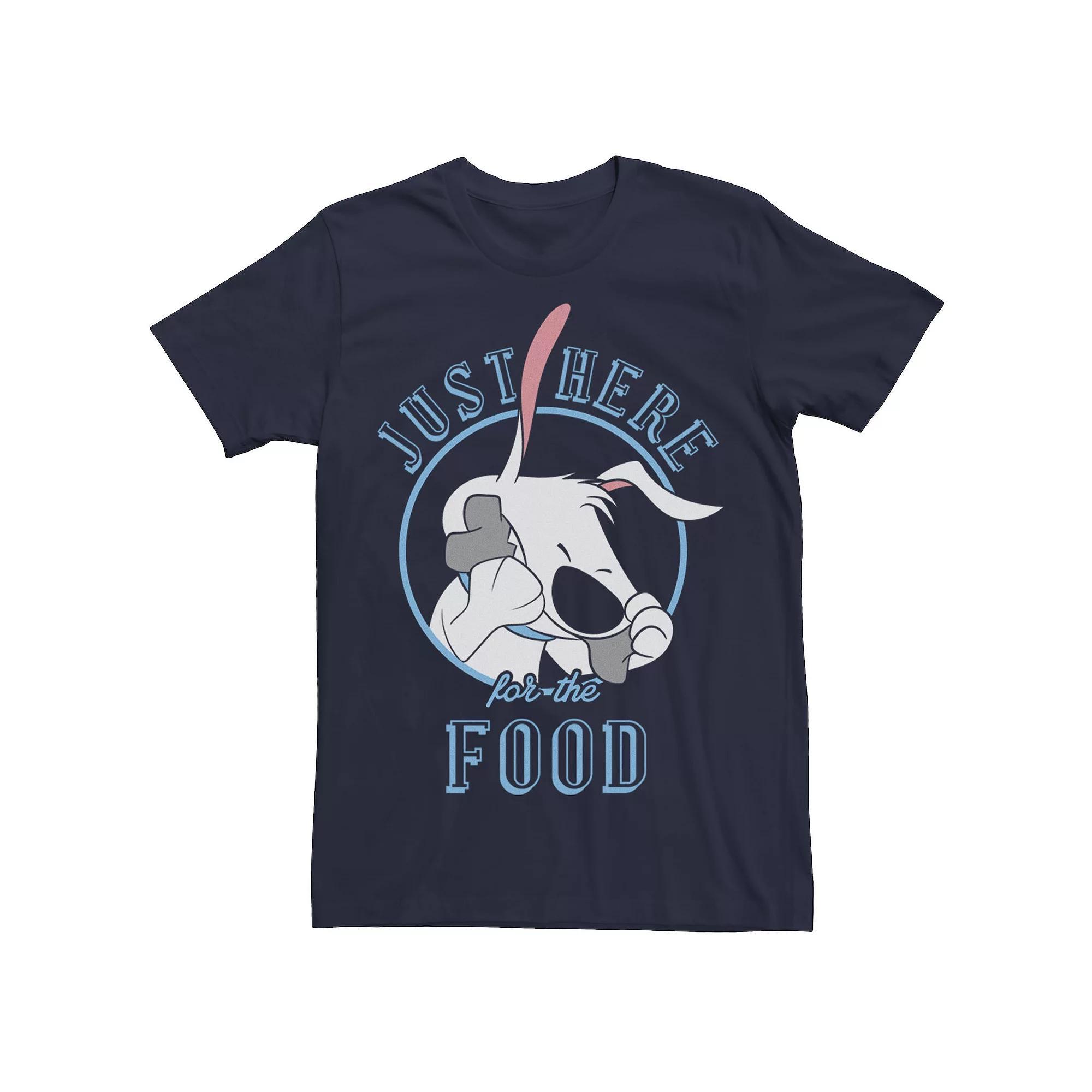 Men's Disney's Mulan Little Brother Just Here For The Food Portrait Tee, Size: 3XL, Blue Product Image