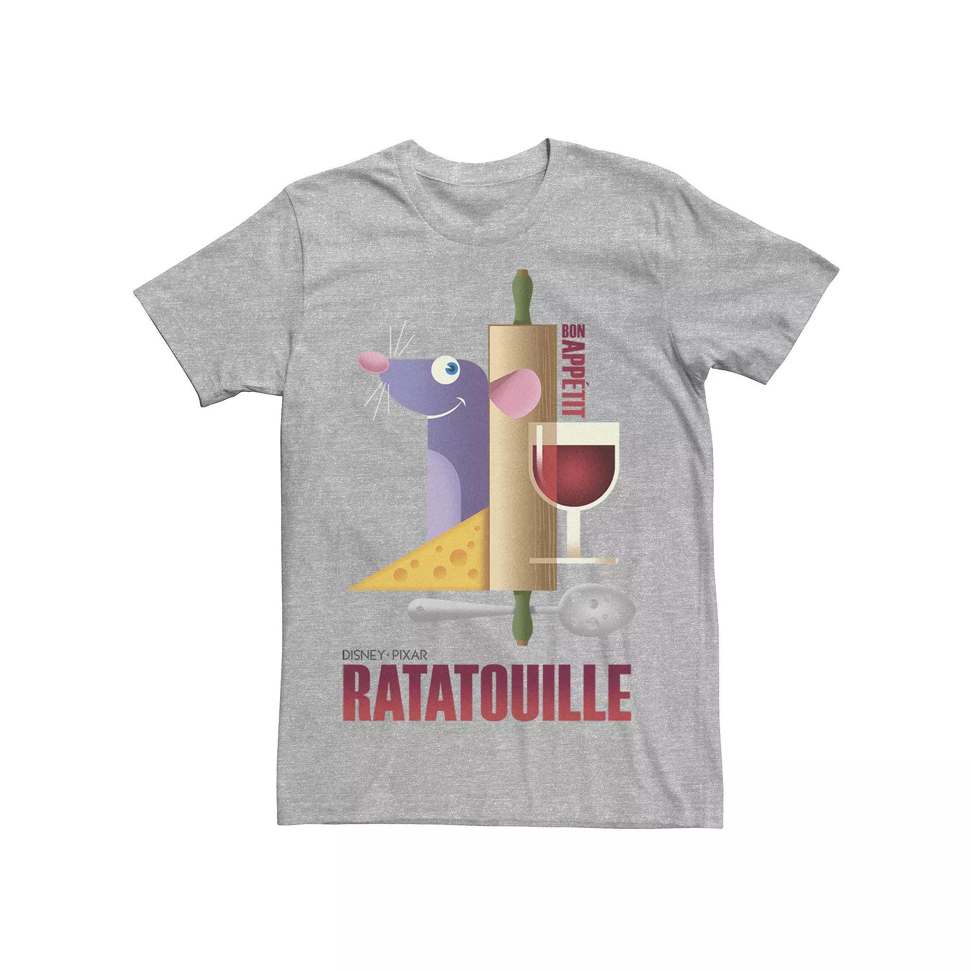 Disney / Pixar's Ratatouille Men's Bon Appetit Poster Tee, Size: Large, Athletic Grey Product Image