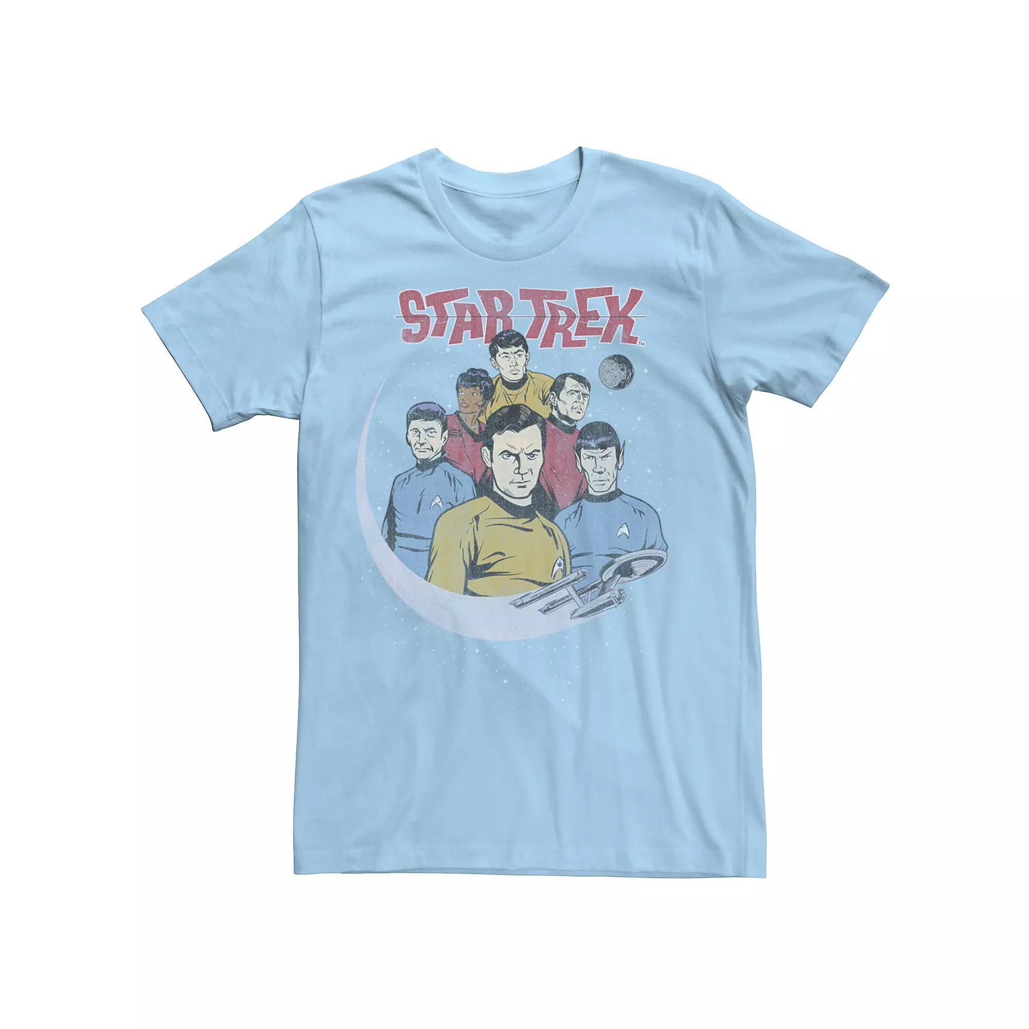 Men's Star Trek The Original Series Group Shot Vintage Poster Tee, Size: XXL, Light Blue Product Image