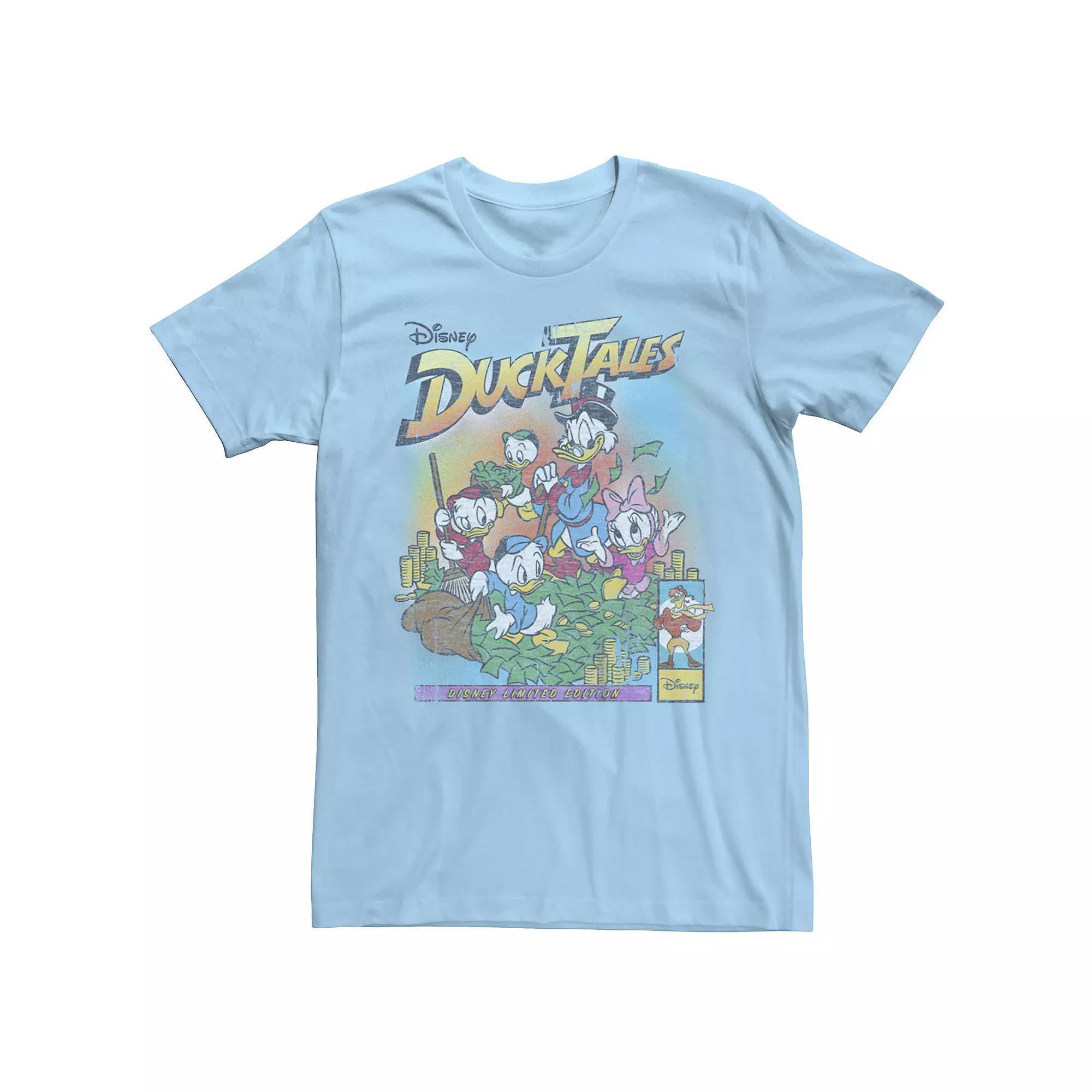 Disney's DuckTales Men's Limited Edition Retro Group Shot Graphic Tee, Size: XXL, Light Blue Product Image