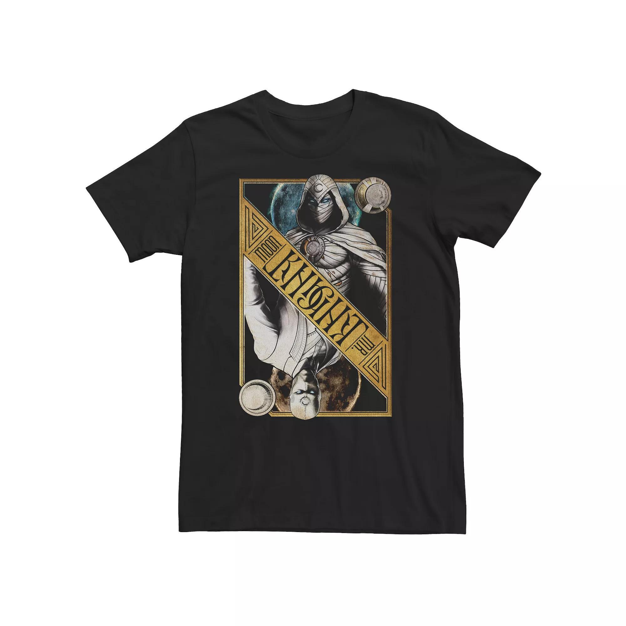 Big & Tall Marvel Moon Knight Dual Card Tee, Men's, Size: 5XL, Grey Heather Product Image