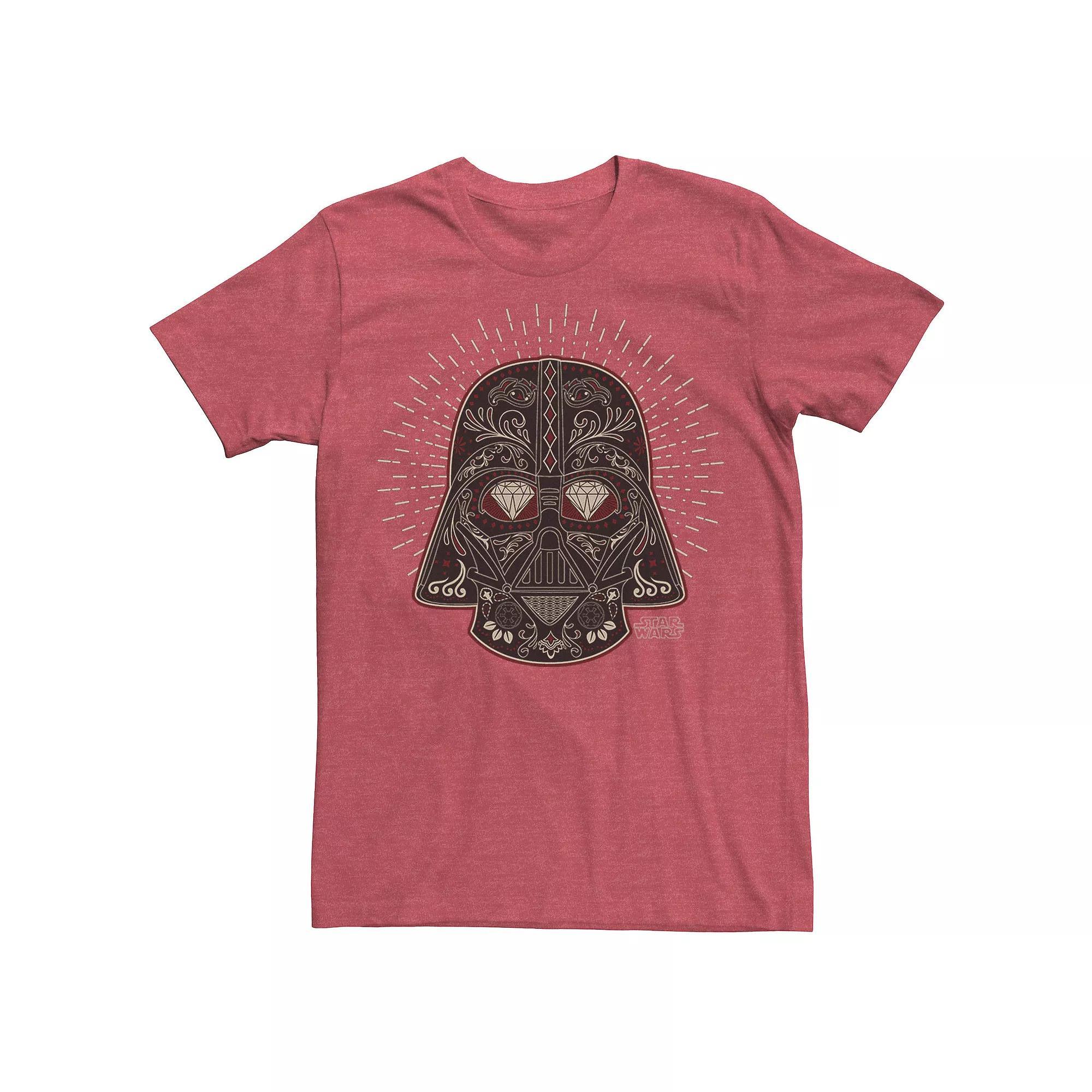 Men's Star Wars Darth Vader Sugar Skull Graphic Tee, Size: Medium, Red Product Image