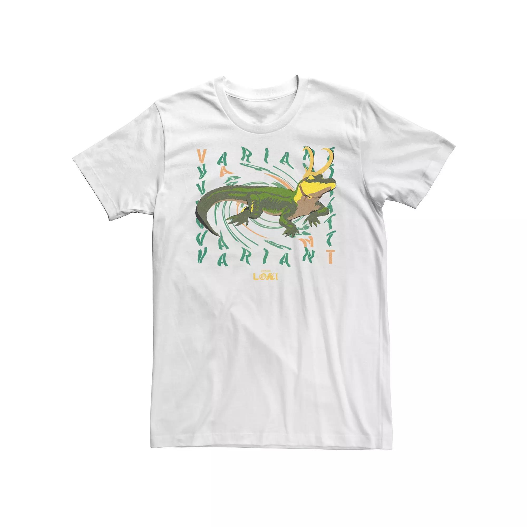 Big & Tall Marvel Loki Gator Poster Tee, Men's, Size: 4XL, White Product Image