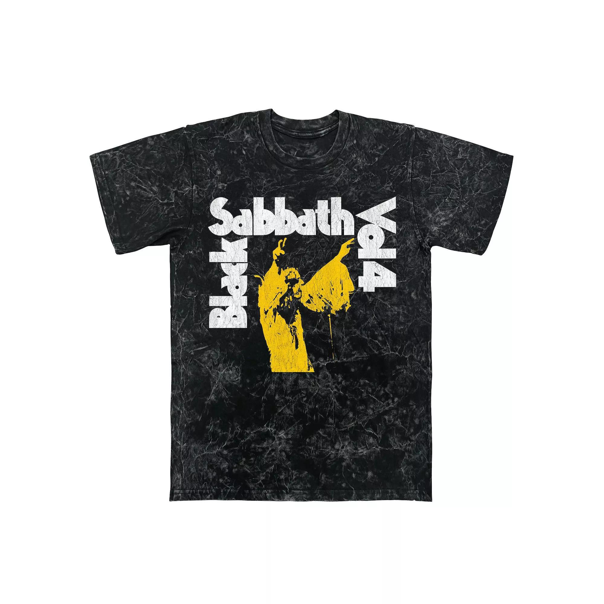 Men's Black Sabbath Vol. 4 Mineral Wash Graphic Tee, Size: XL, Black Mineral Wash Product Image